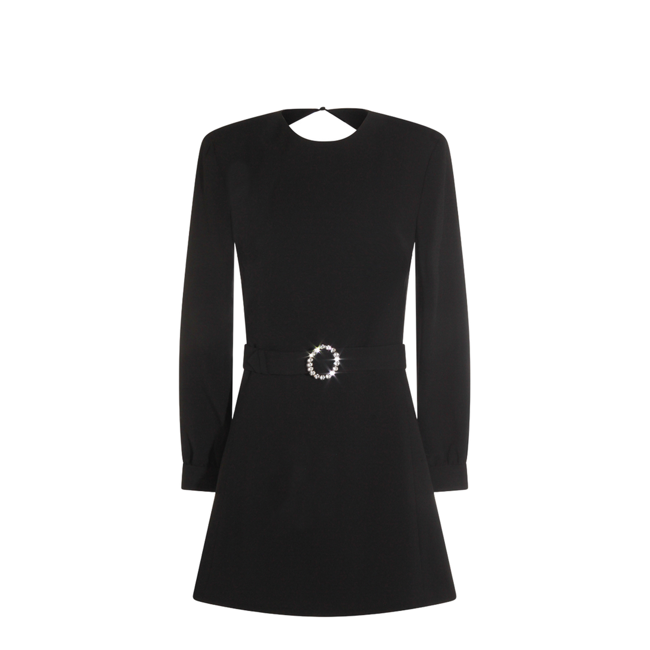 Backless Mini Dress Black