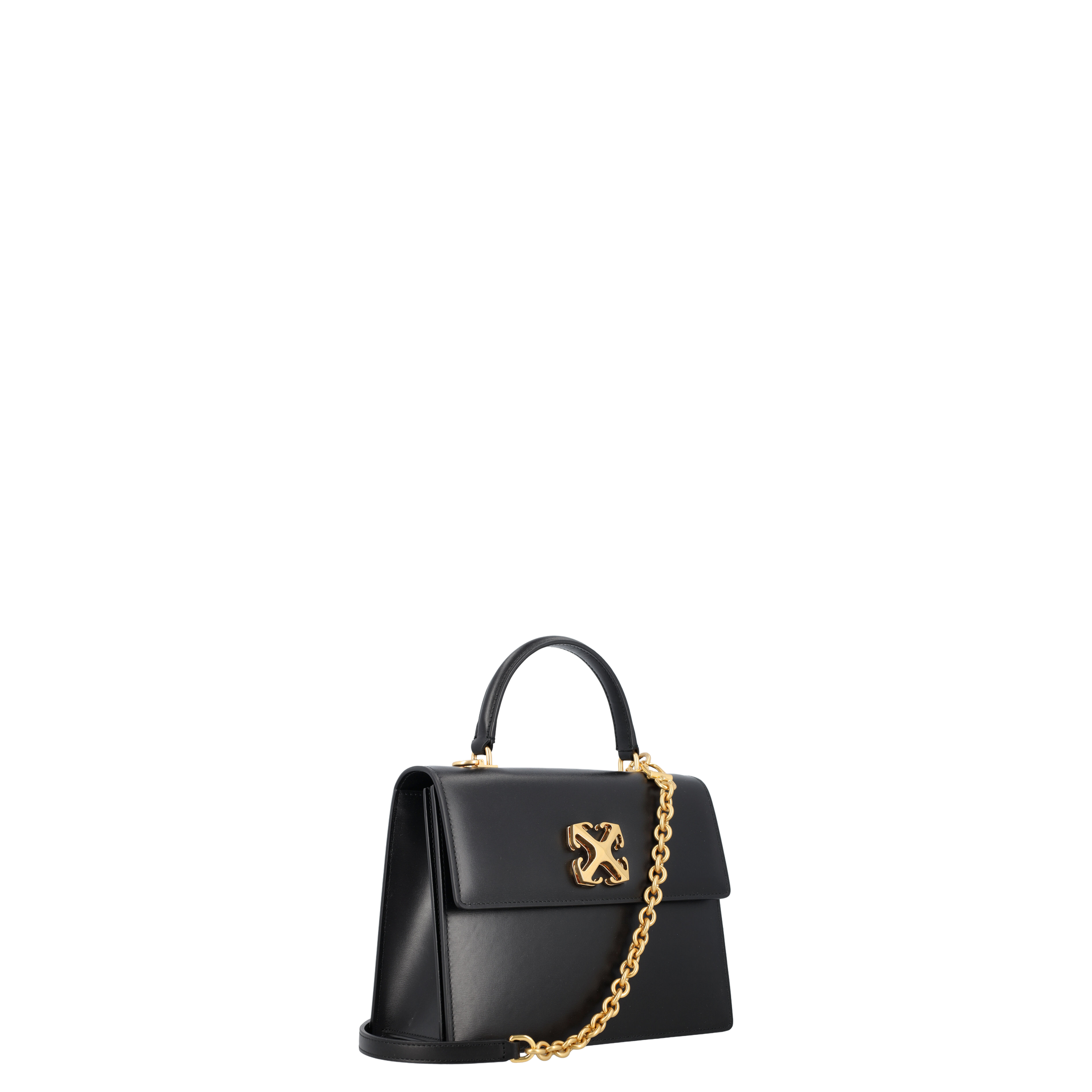 Black Leather Jitney 2.8 Handbag