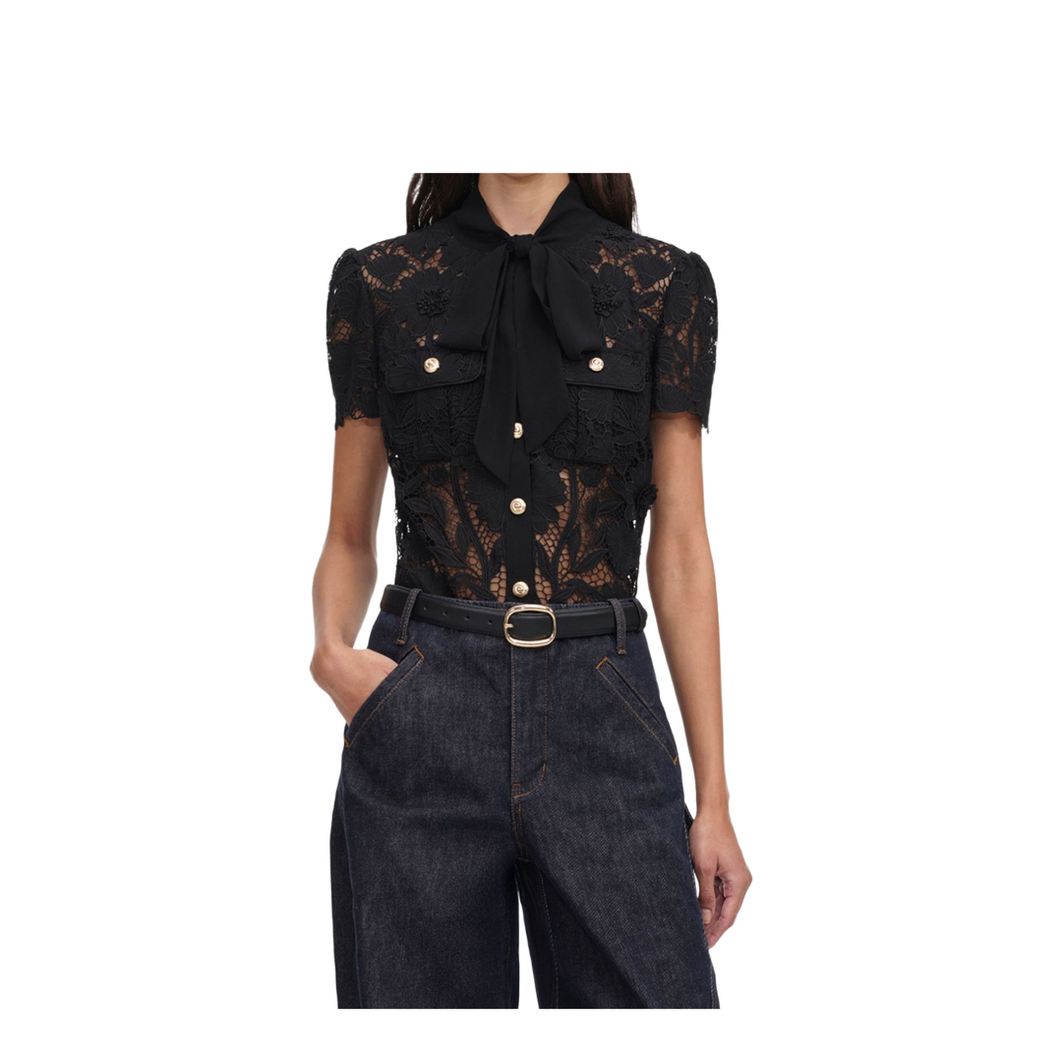MAYFEYR - Self Portrait - Top Black - PF26-111T-BBLACK