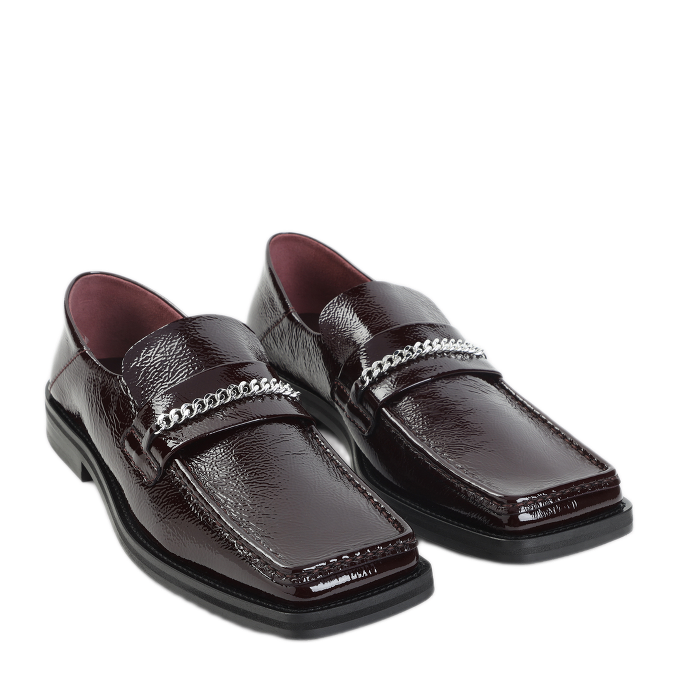 MAYFEYR - Martine Rose - Red Fold Back Bovine Leather Loafers - 1084LP34113RED