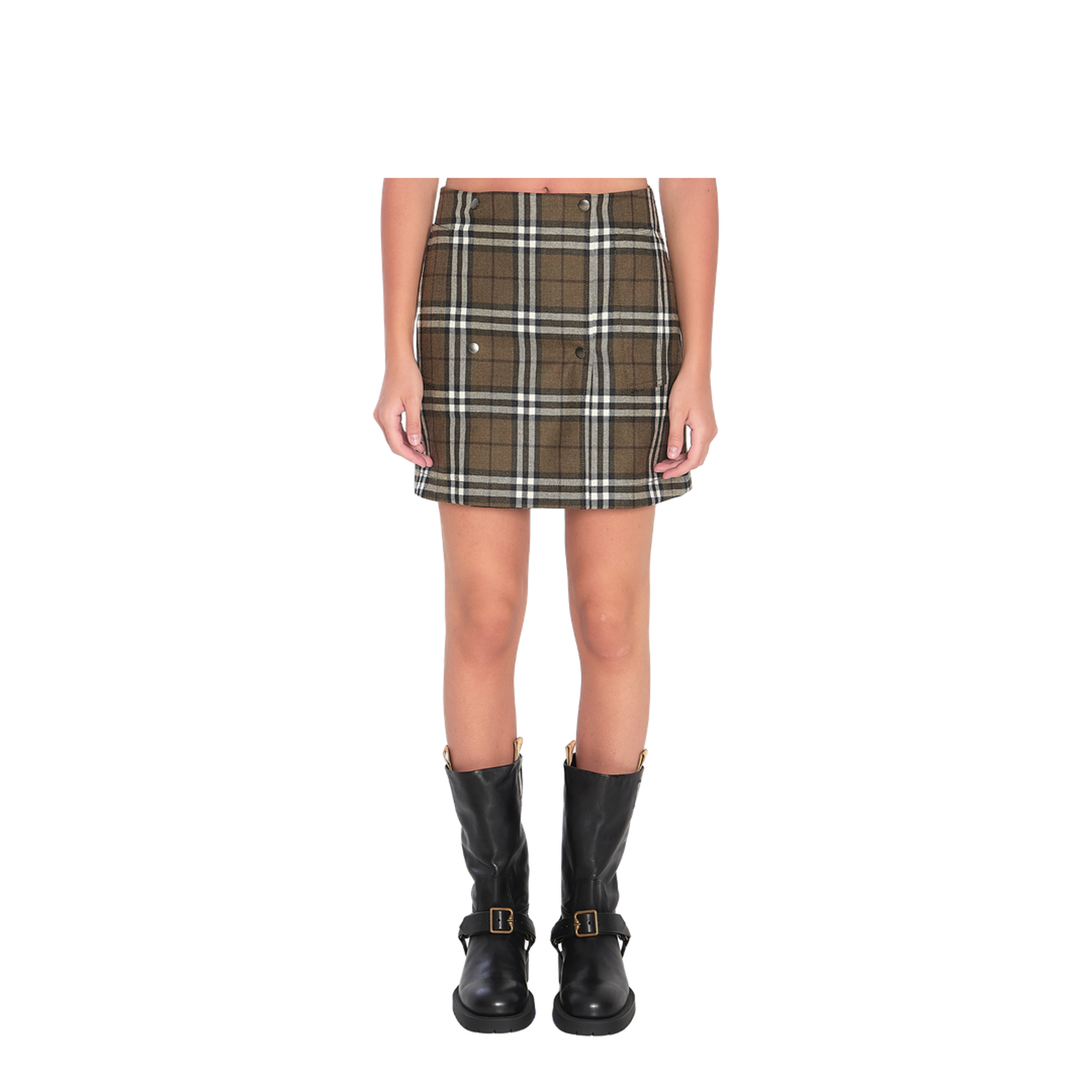 Green Check Miniskirt