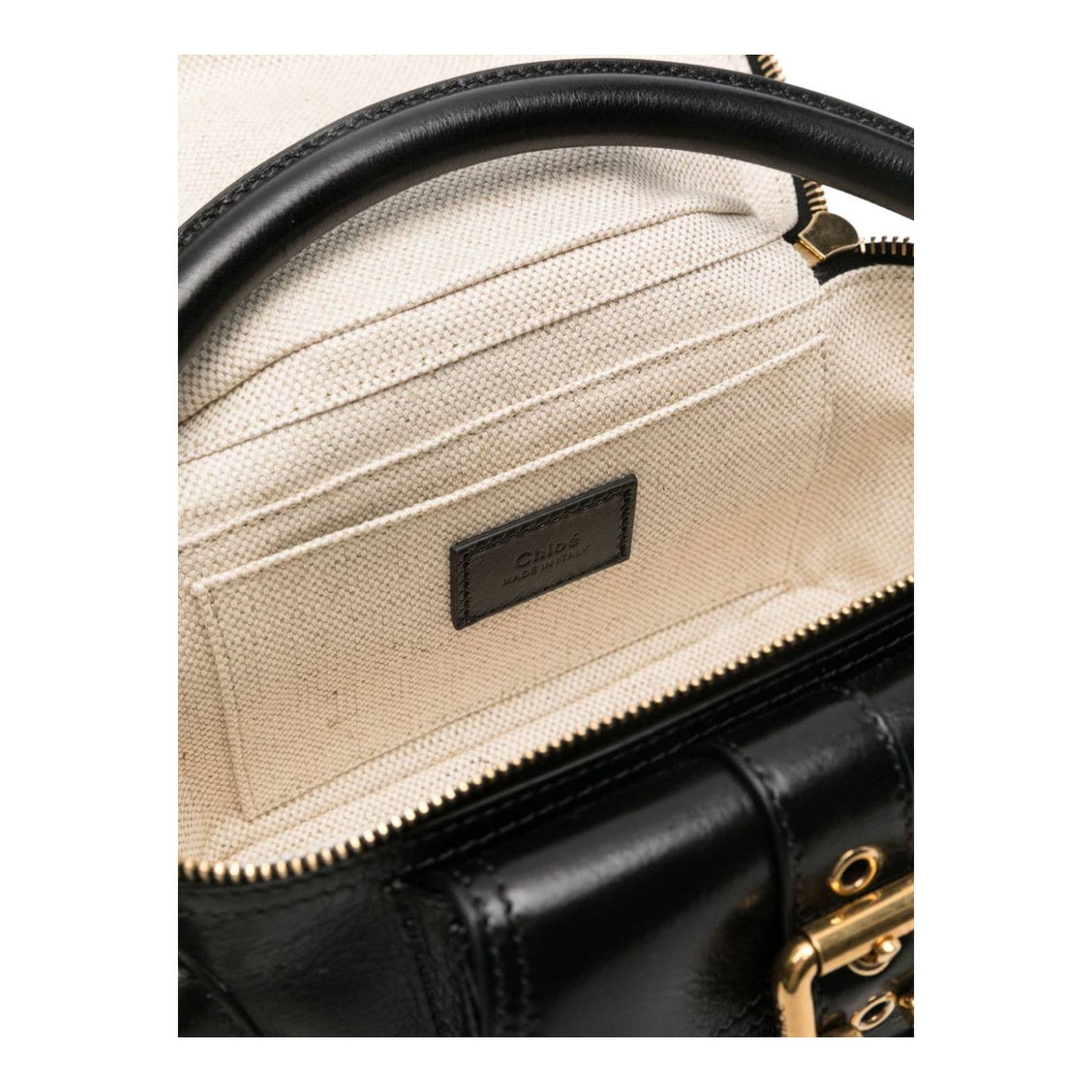 Black Leather Pebbled Texture Shoulder Bag