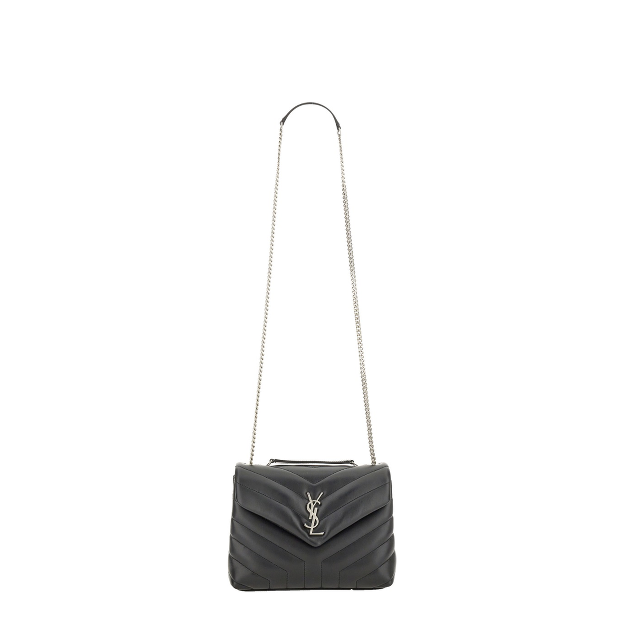 Loulou Small Leather Shoulder Bags - Black