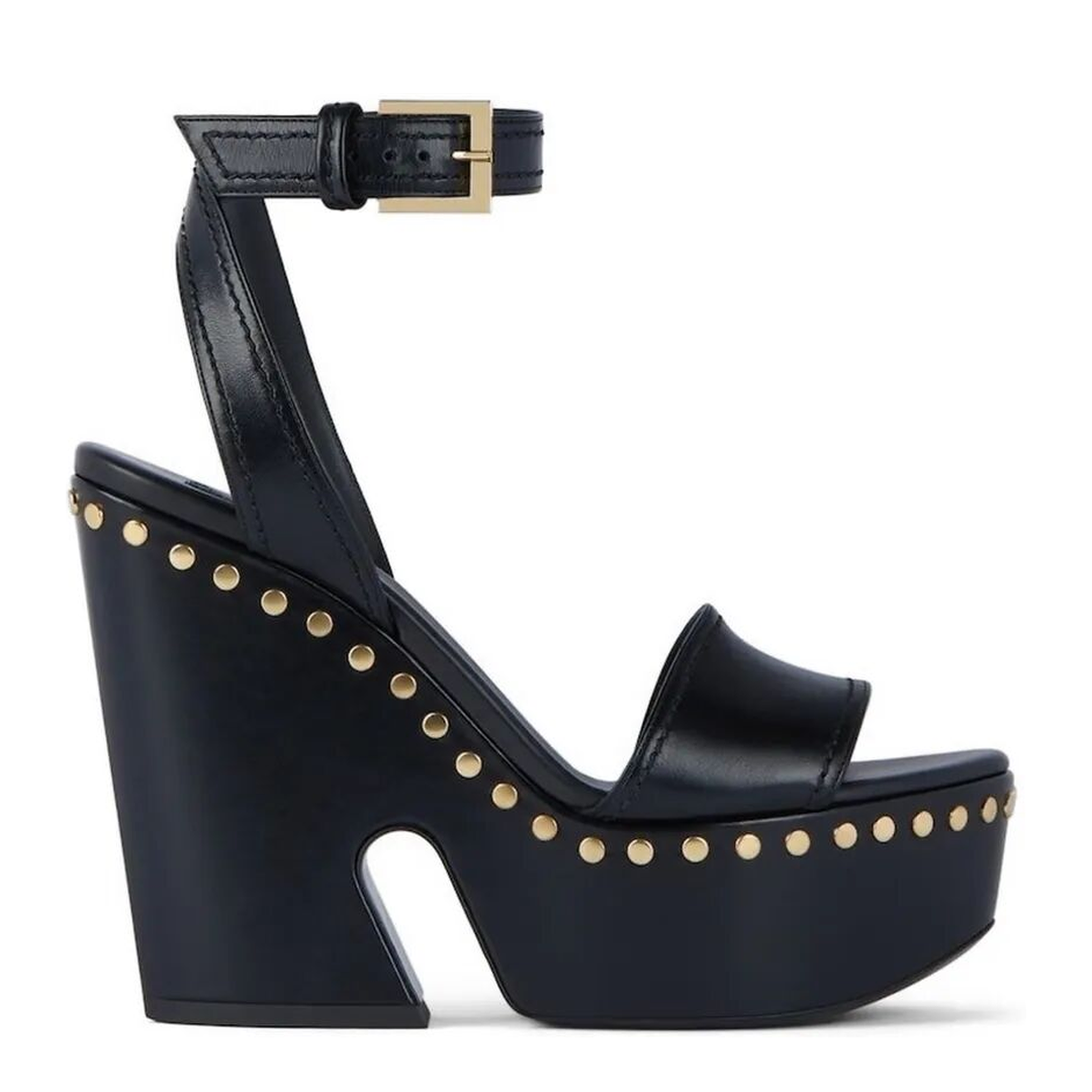 MAYFEYR - Givenchy - Clog Leather Platform Sandals With Studs Detail - BE30APE2FV