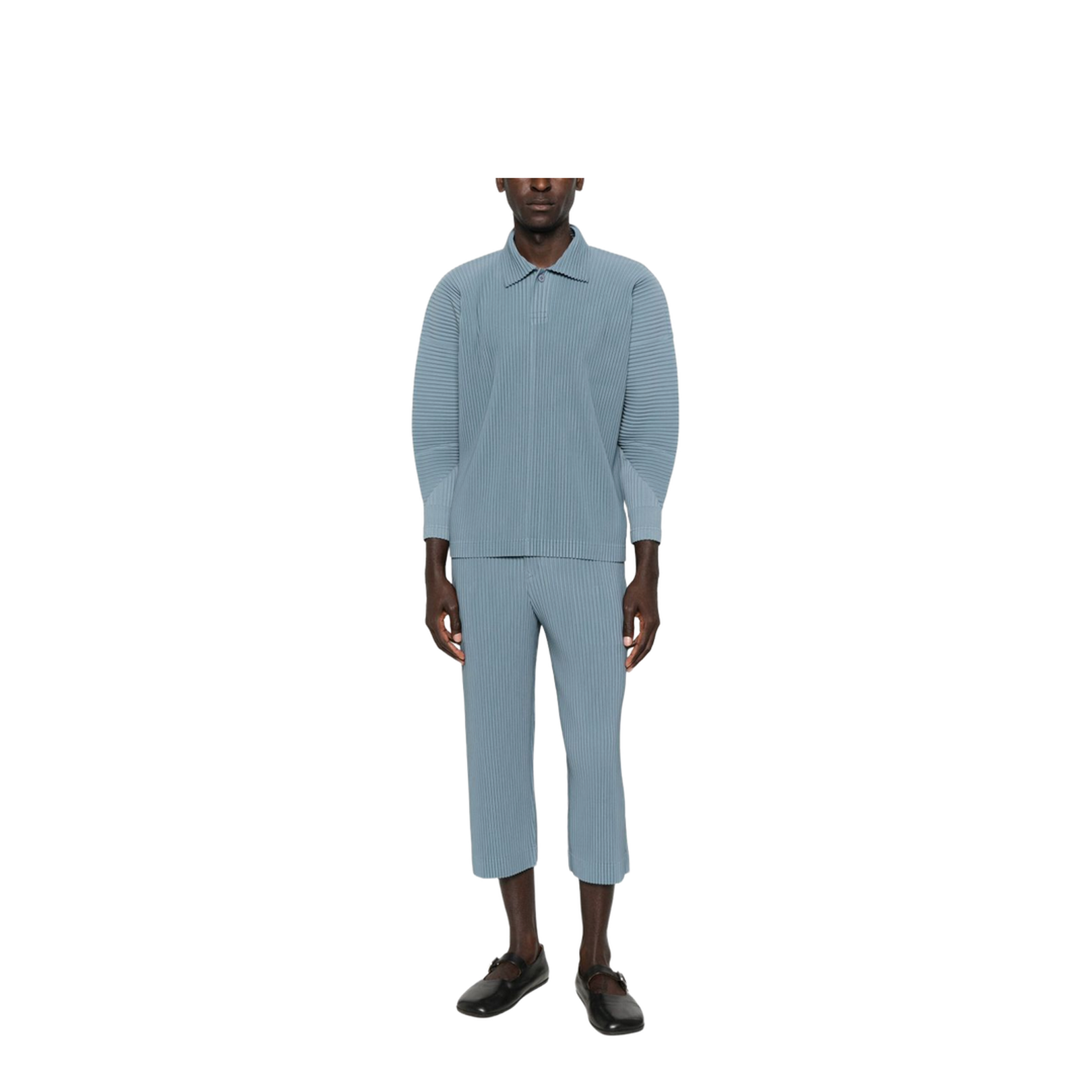 Pleated Design Cropped Pants