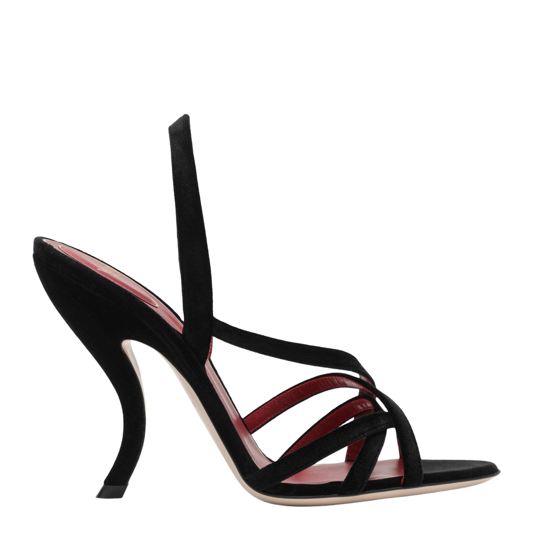 Fetishique Velvet High Heel Sandals