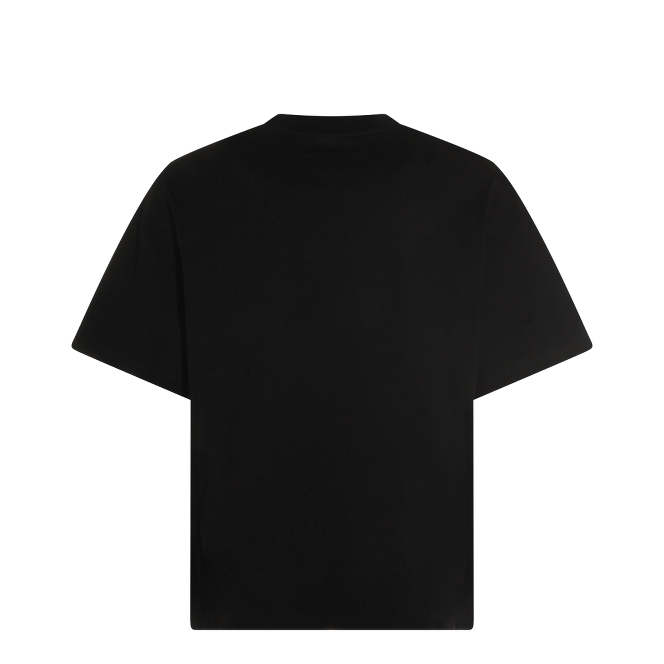Men's Logo Letter Cotton T-Shirt Black