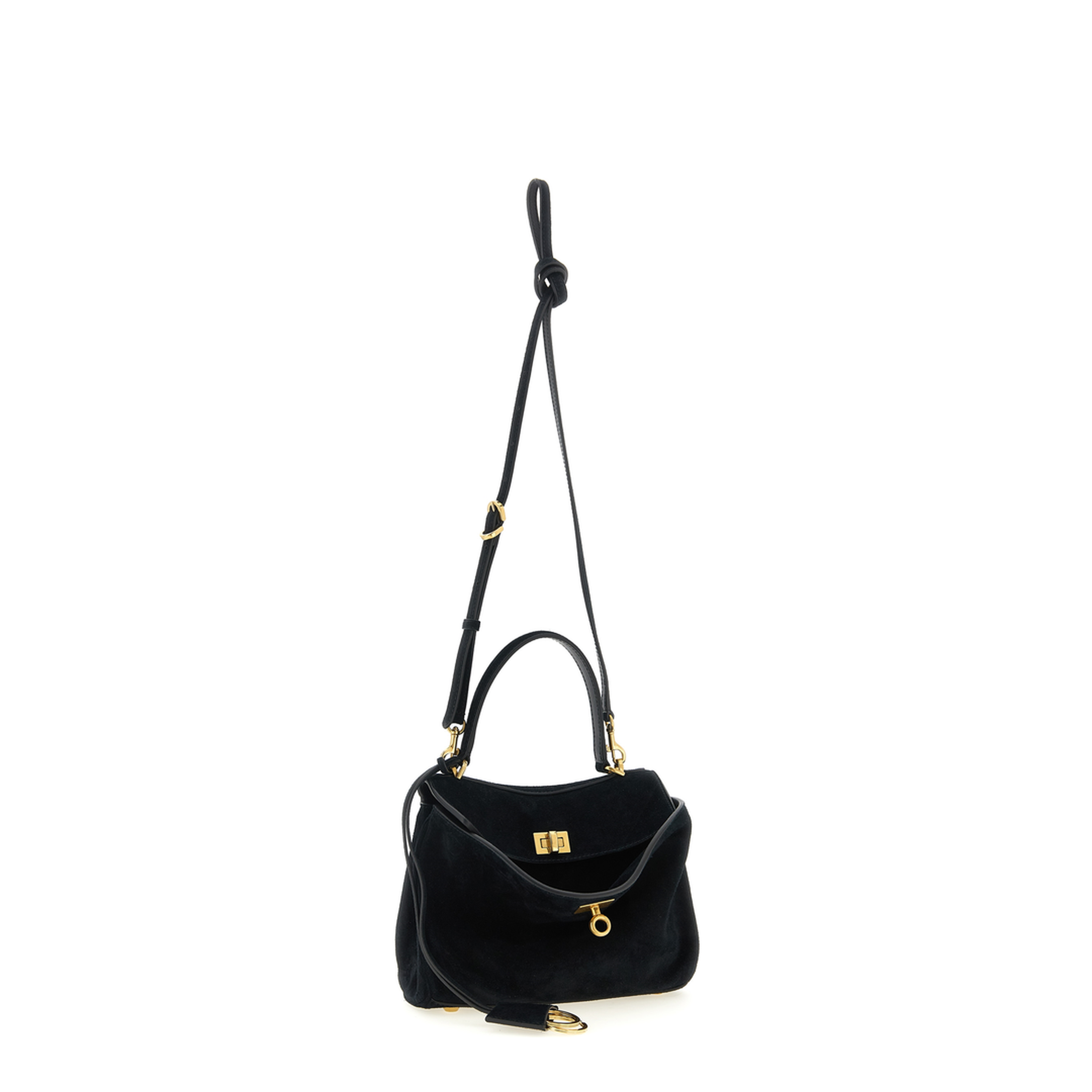 MAYFEYR - Balenciaga - Black Suede Mini Rodeo Handbag - 8437122ACKO1000