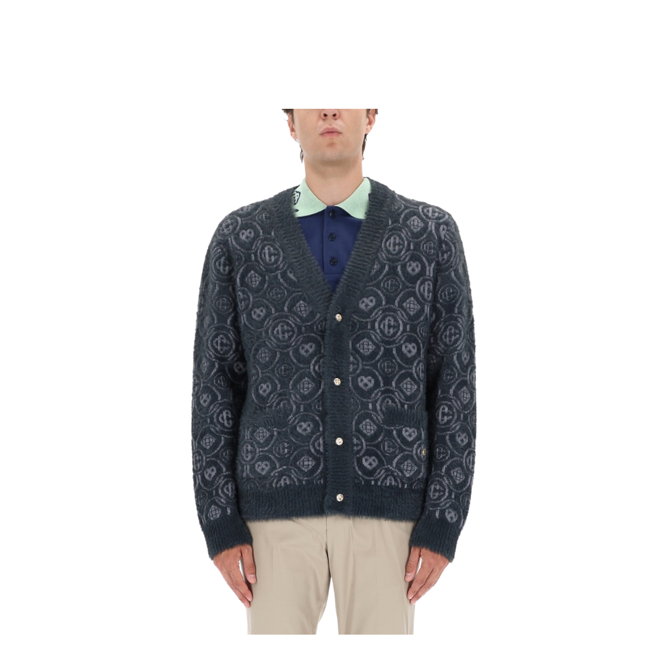 Monogram Fluffy Cardigan