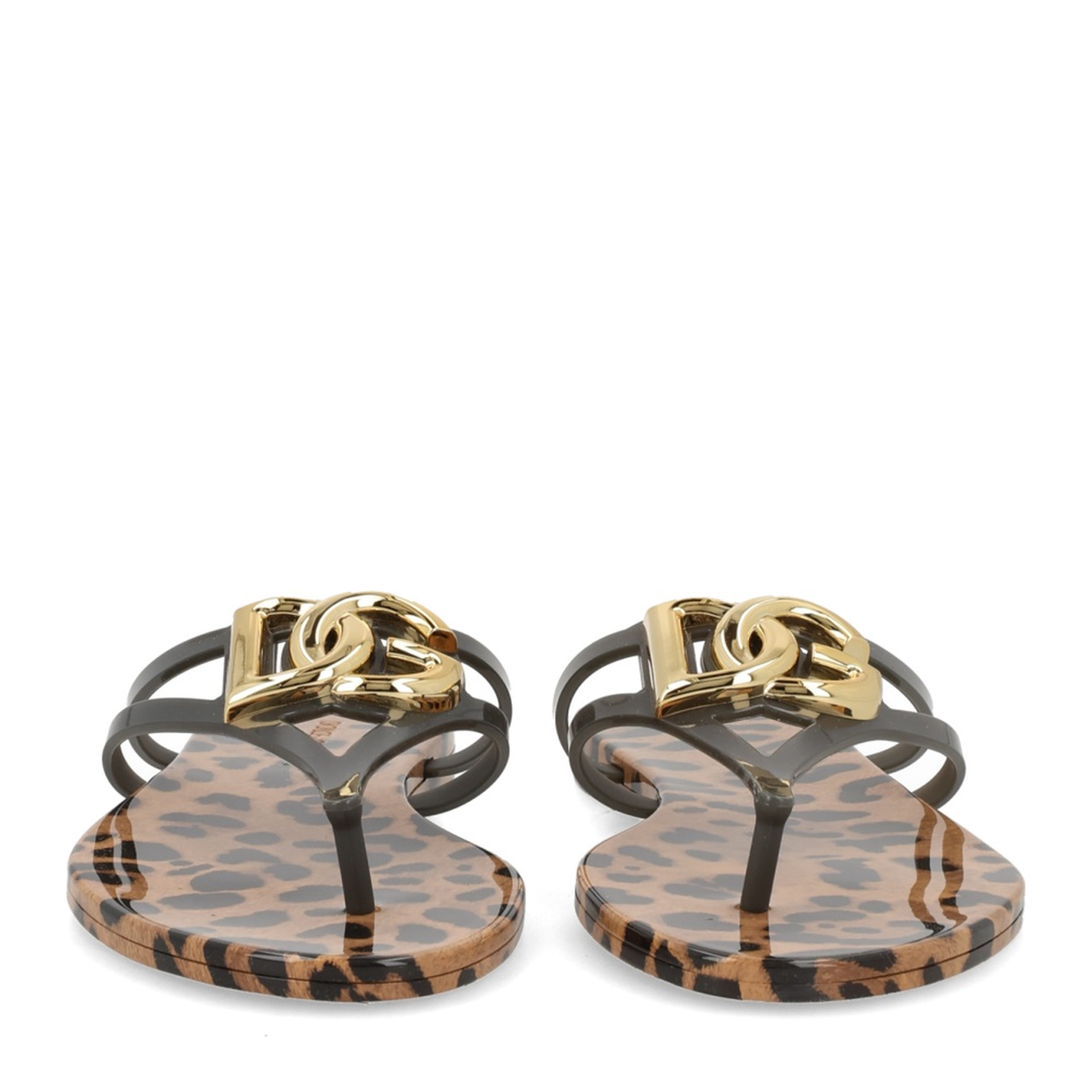 MAYFEYR - Dolce & Gabbana - Rubber Beachwear Slides With Logo And Leo Print - CW2418AY850HY13M