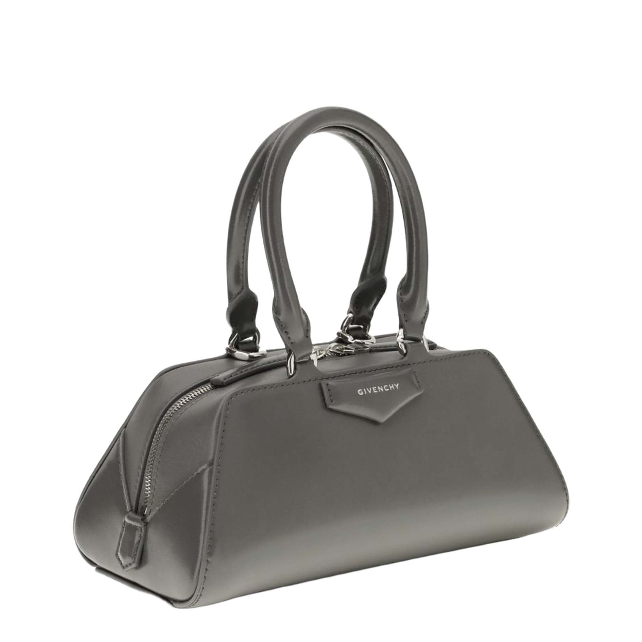 Antigona Mini Box Calfskin Top-Handle Bag - Dark Grey