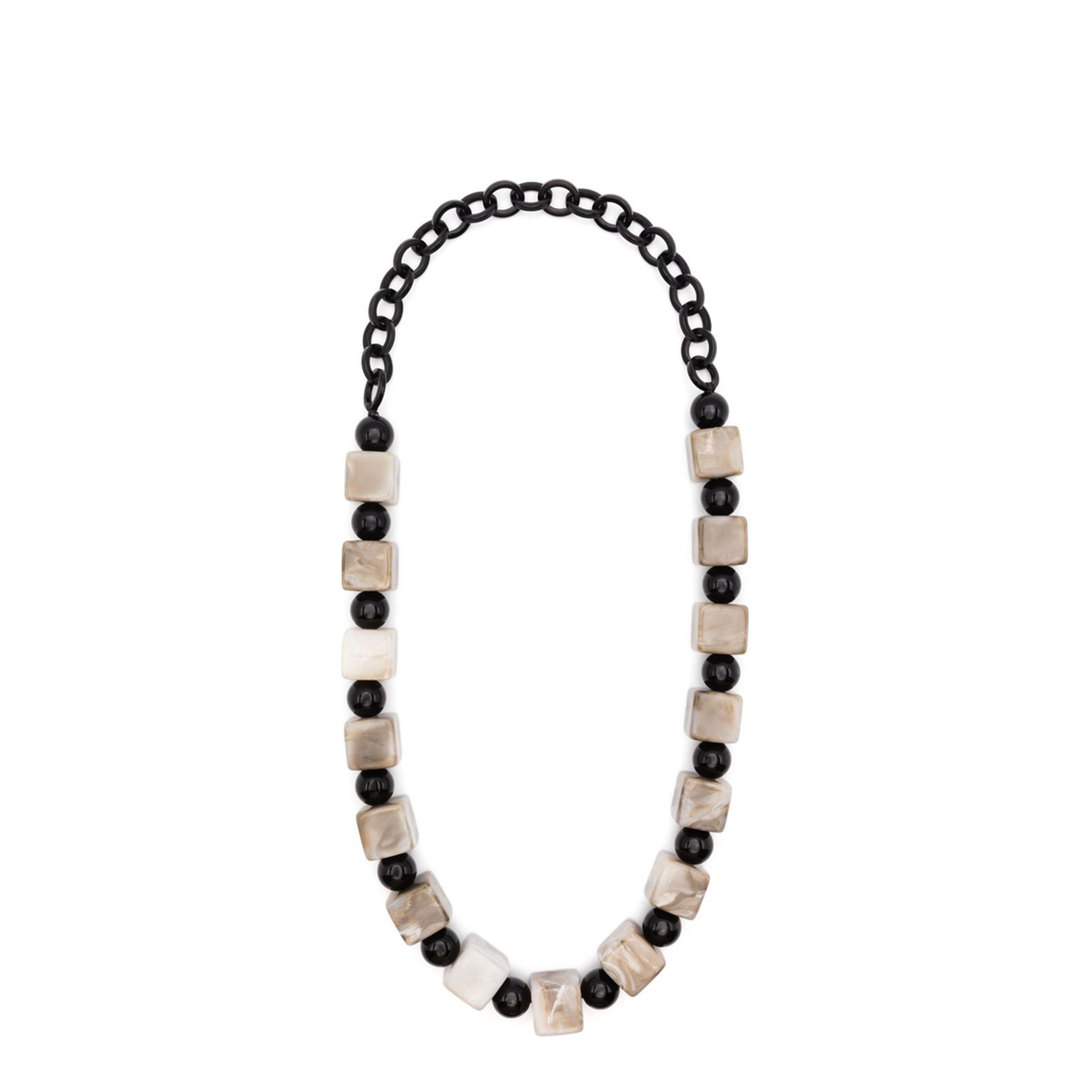 Choker Necklace with Geometric Components