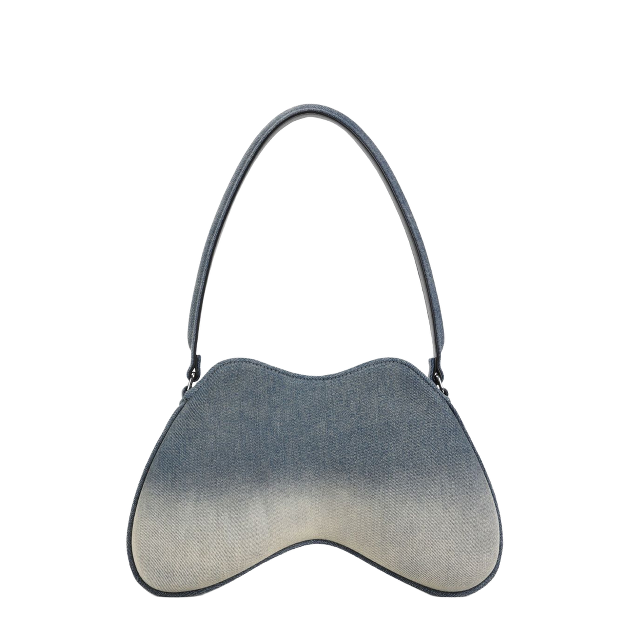 Double-D-Shoulder Bag in Solarised Denim