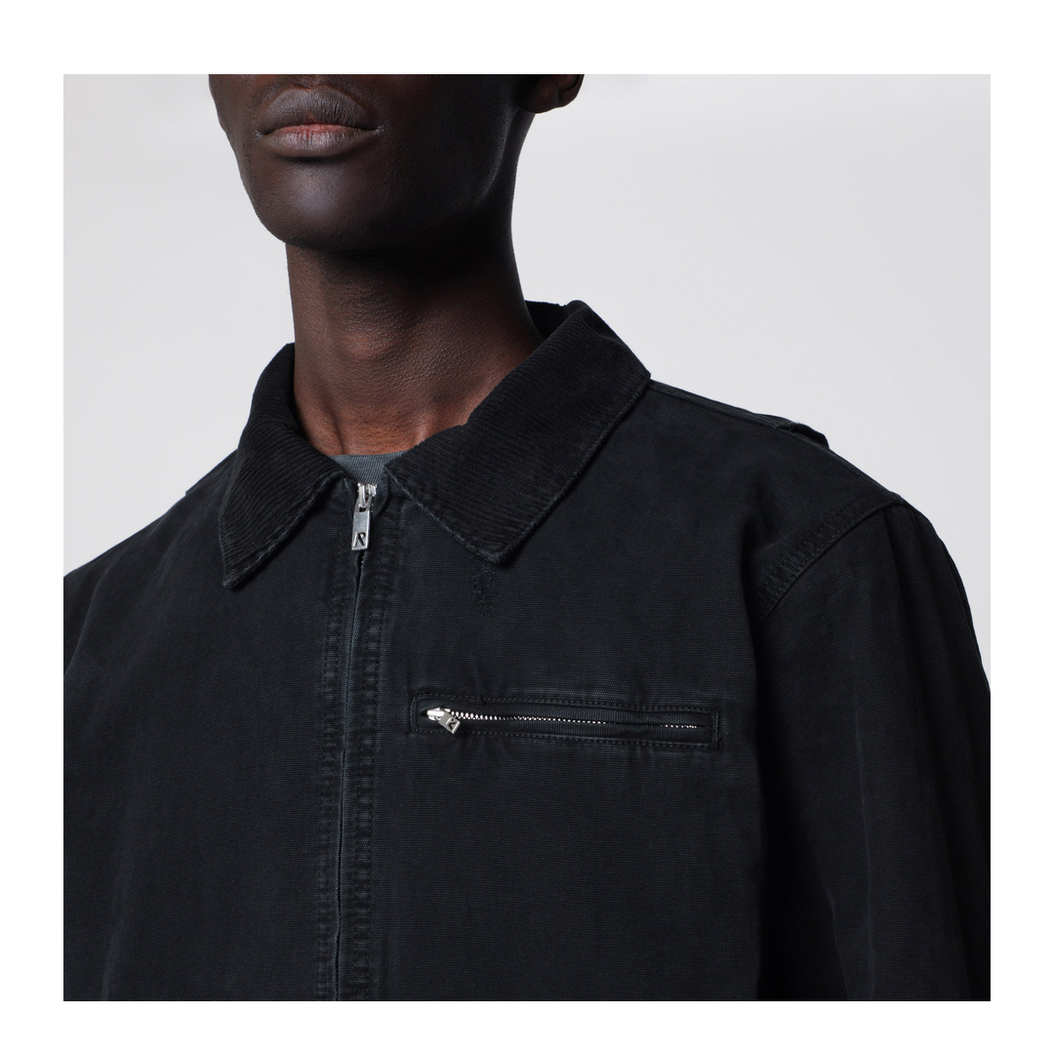 MAYFEYR - Represent - Long Sleeve Zip Up Cotton Jacket Black - MLM3571CO01