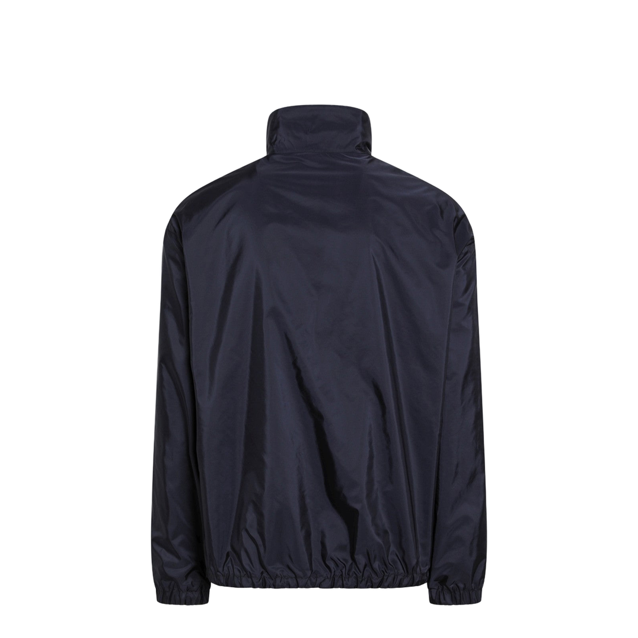 Black and Blue Reversible Re-Nylon Zip-Up Jacket