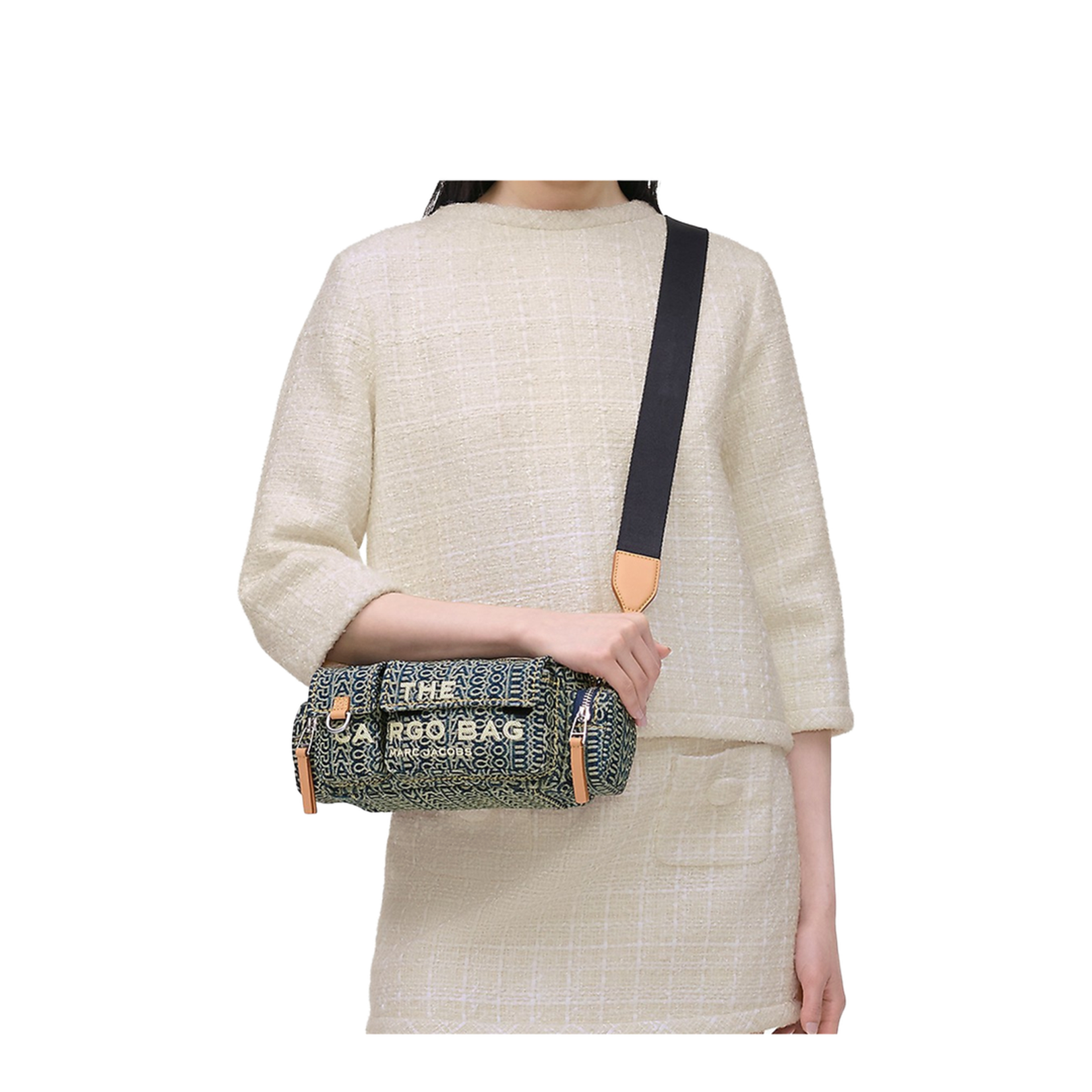 Cargo Monogram Denim Shoulder Bag