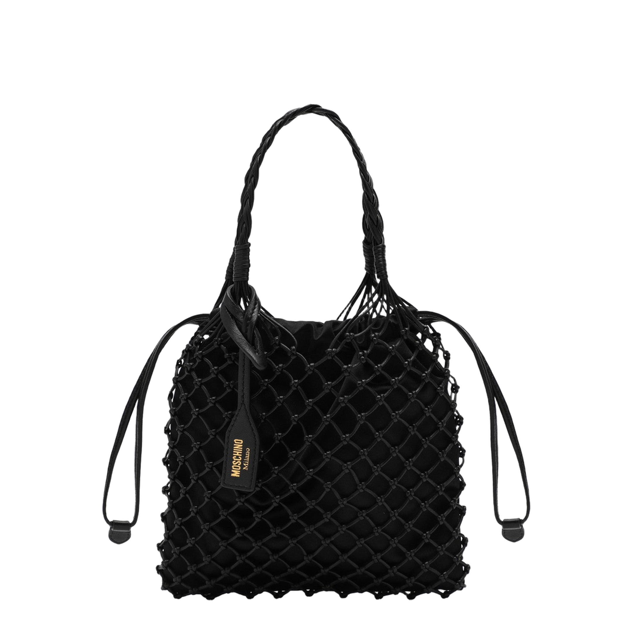 MAYFEYR - Moschino - Basket Net Black Nappa Bag - A730280022555