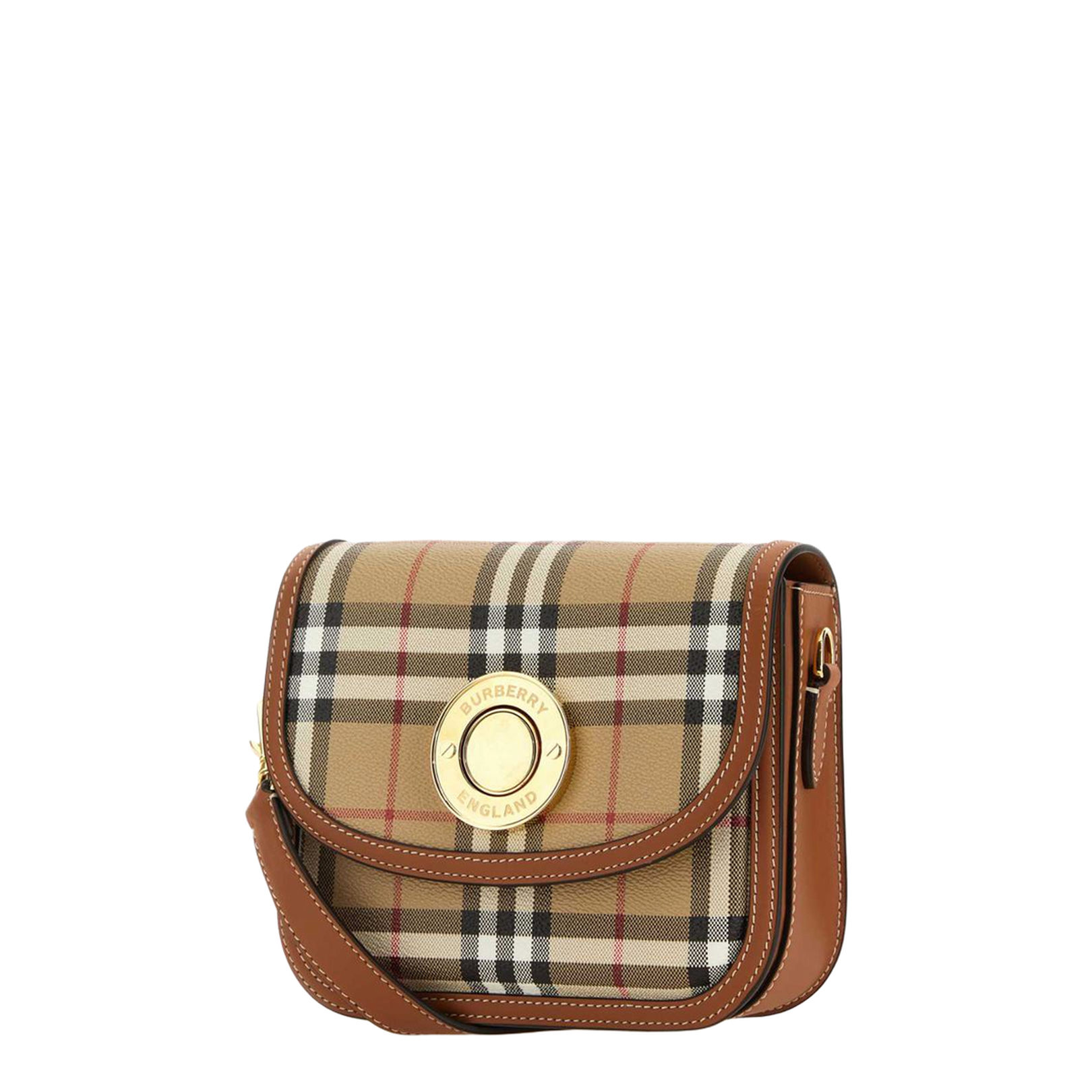 Elegant Check Pattern Shoulder Bag