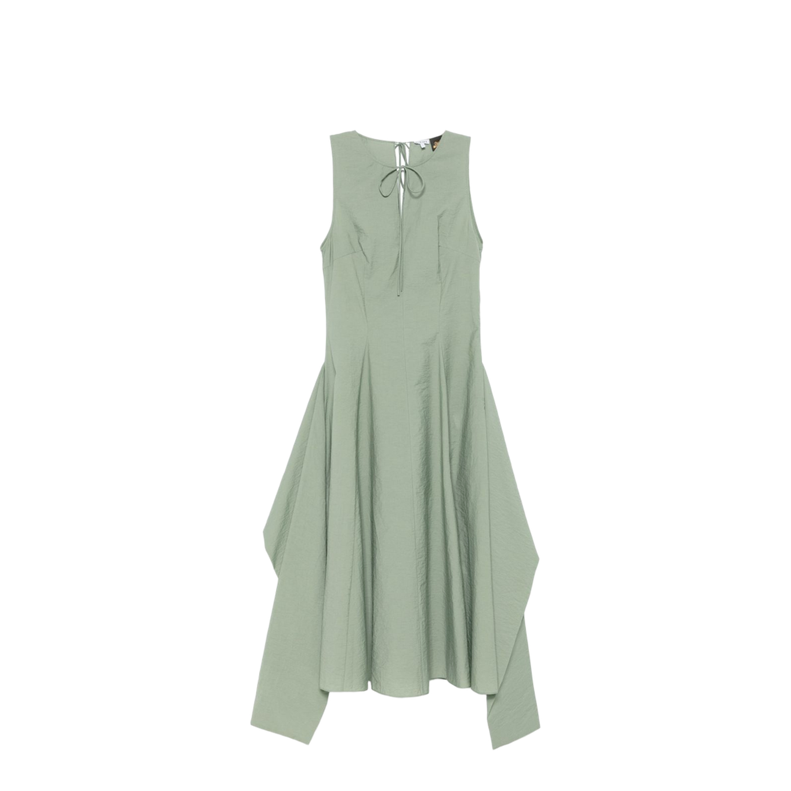 Cotton Blend Midi Dress