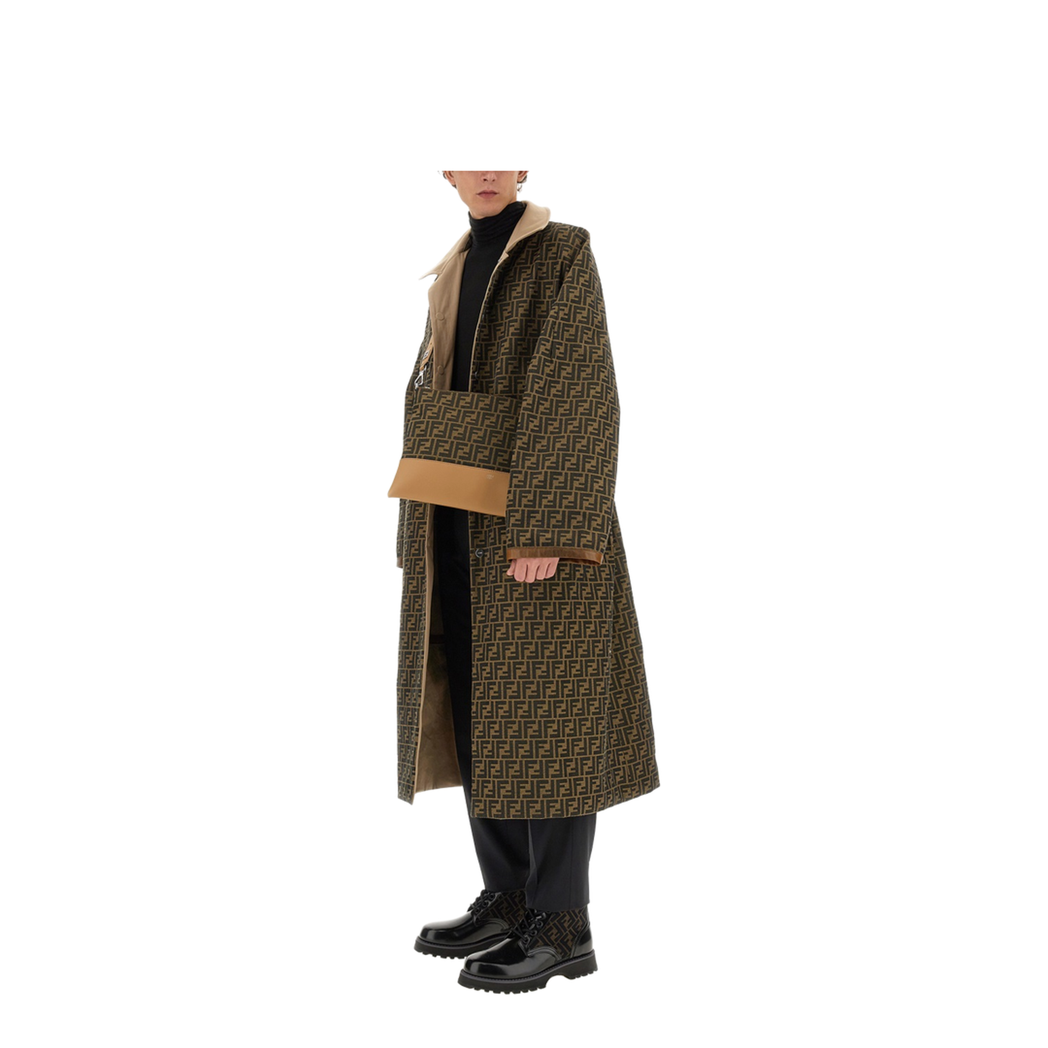Fabric Trench Coat