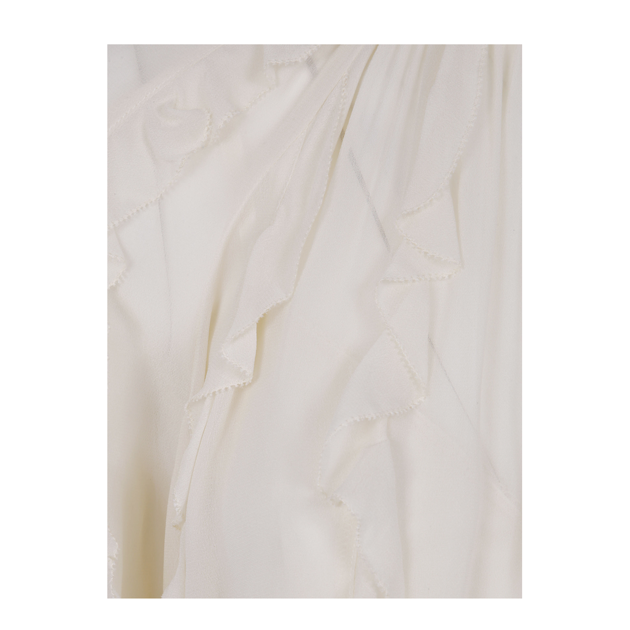 "FRILL" BILLOW BLOUSE WHITE