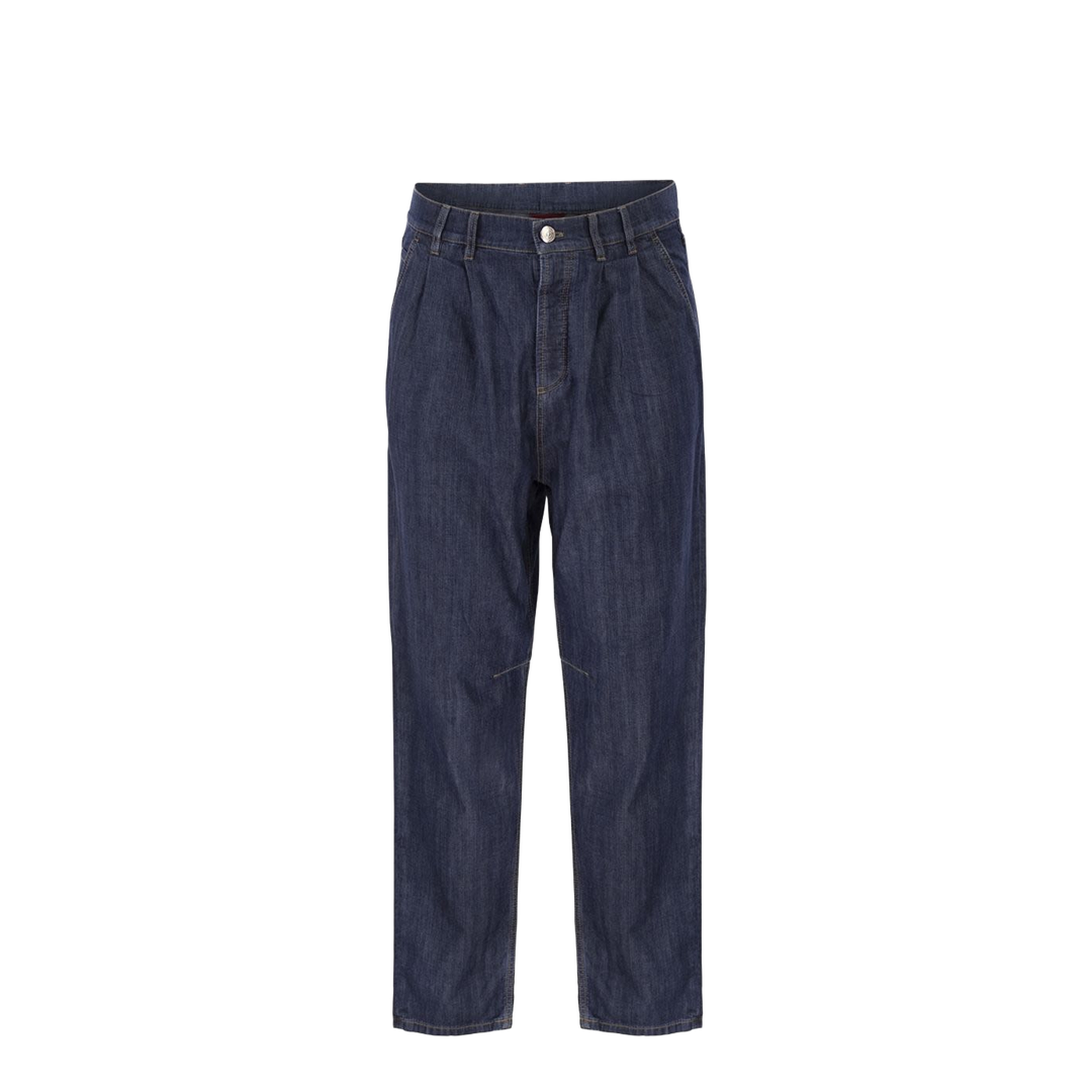 Twisted Denim Cotton Jeans