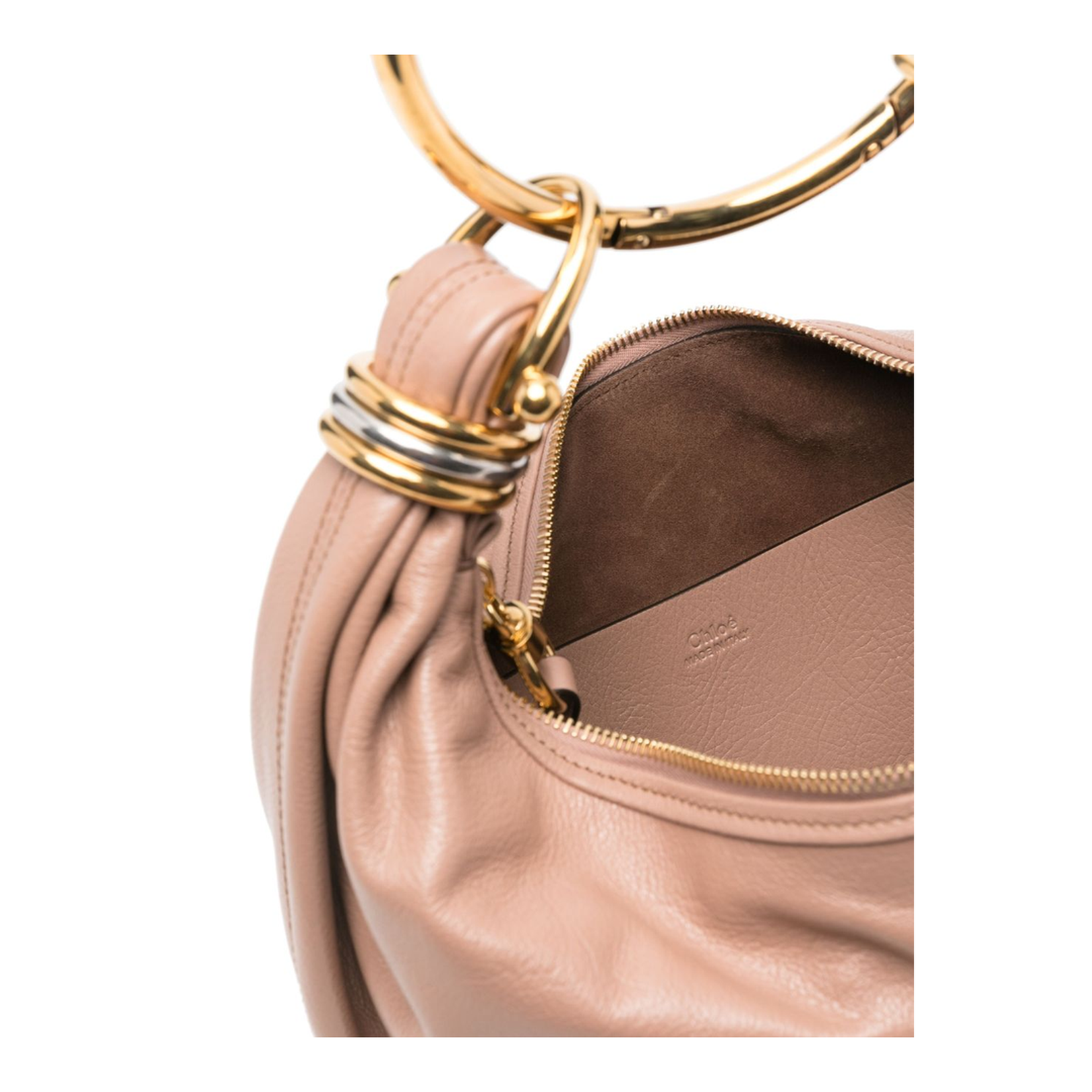 Luxurious Calfskin Handbag in Lilac