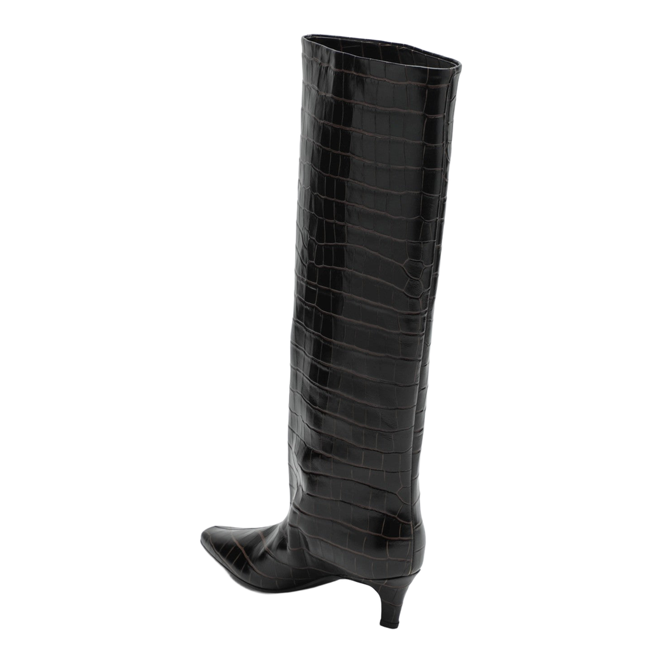 MAYFEYR - Toteme - Brown Boots In Crocodile-Print Leather - 231-913847-892034
