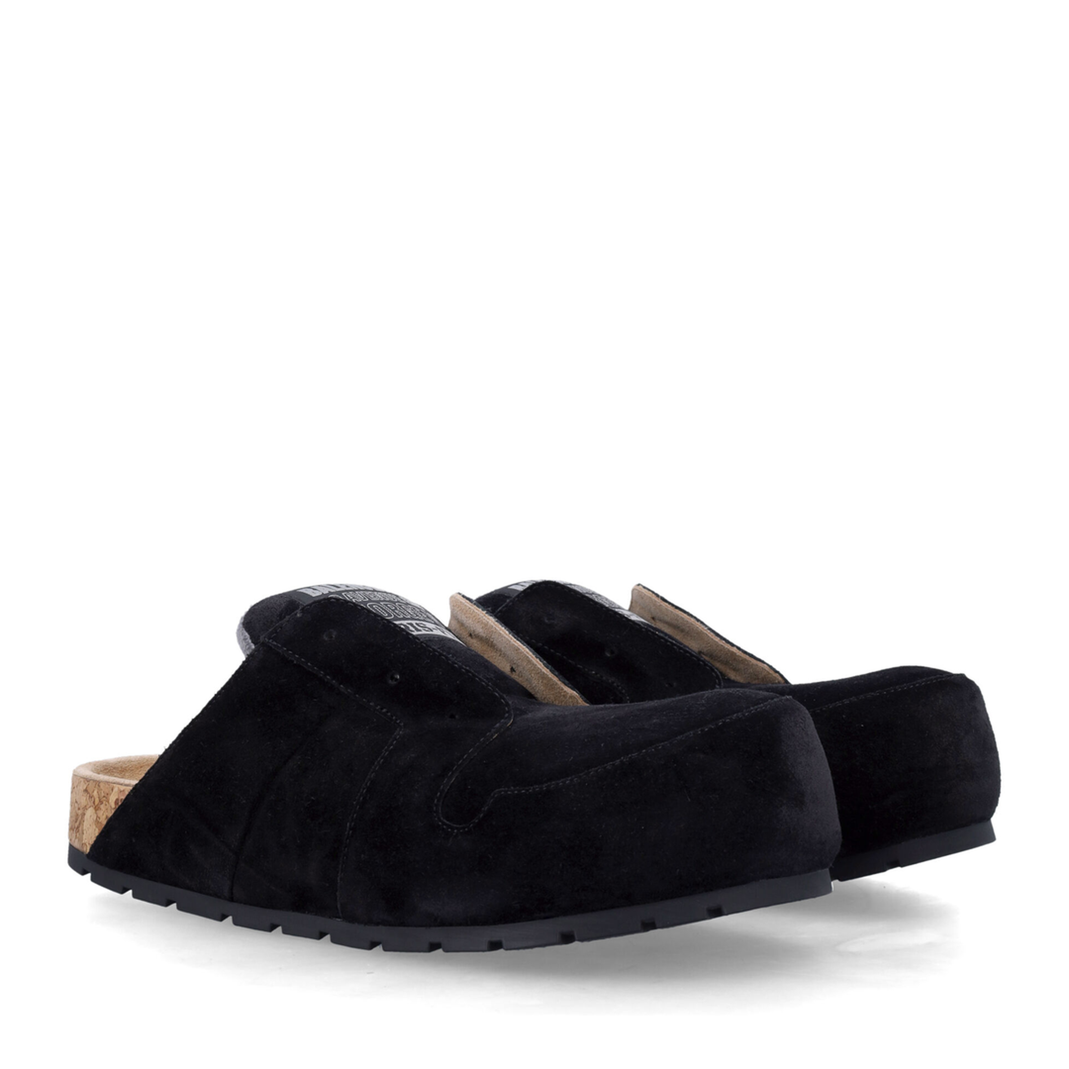 Dumbo Sabot in Distressed Suede Calfskin
