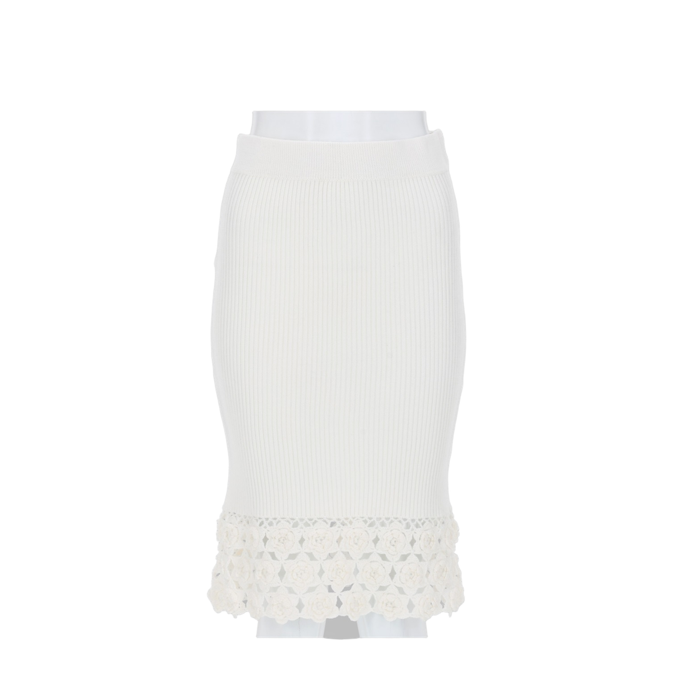 MAYFEYR - Ganni - Crochet Ribbed Skirt - A1090204135