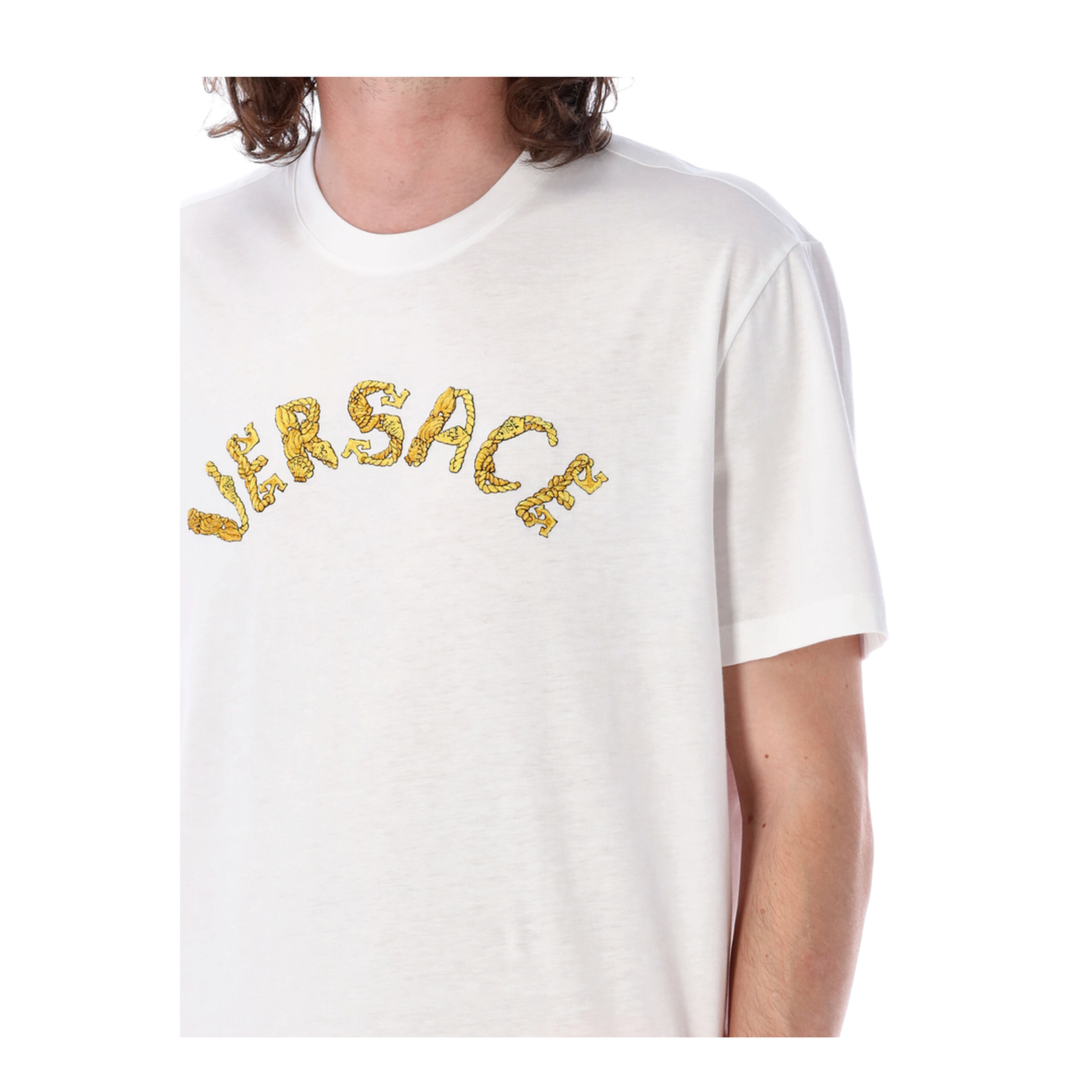 Logo Embroidery T-shirt In White