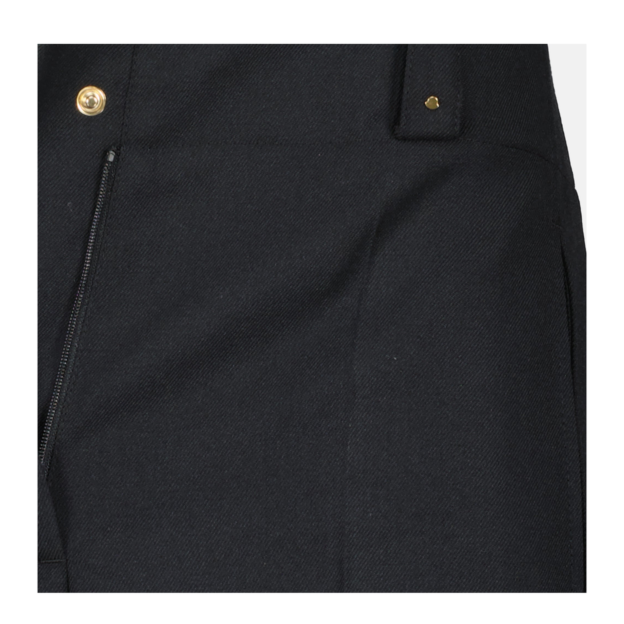 Black Polyester Blend Palazzo Pant