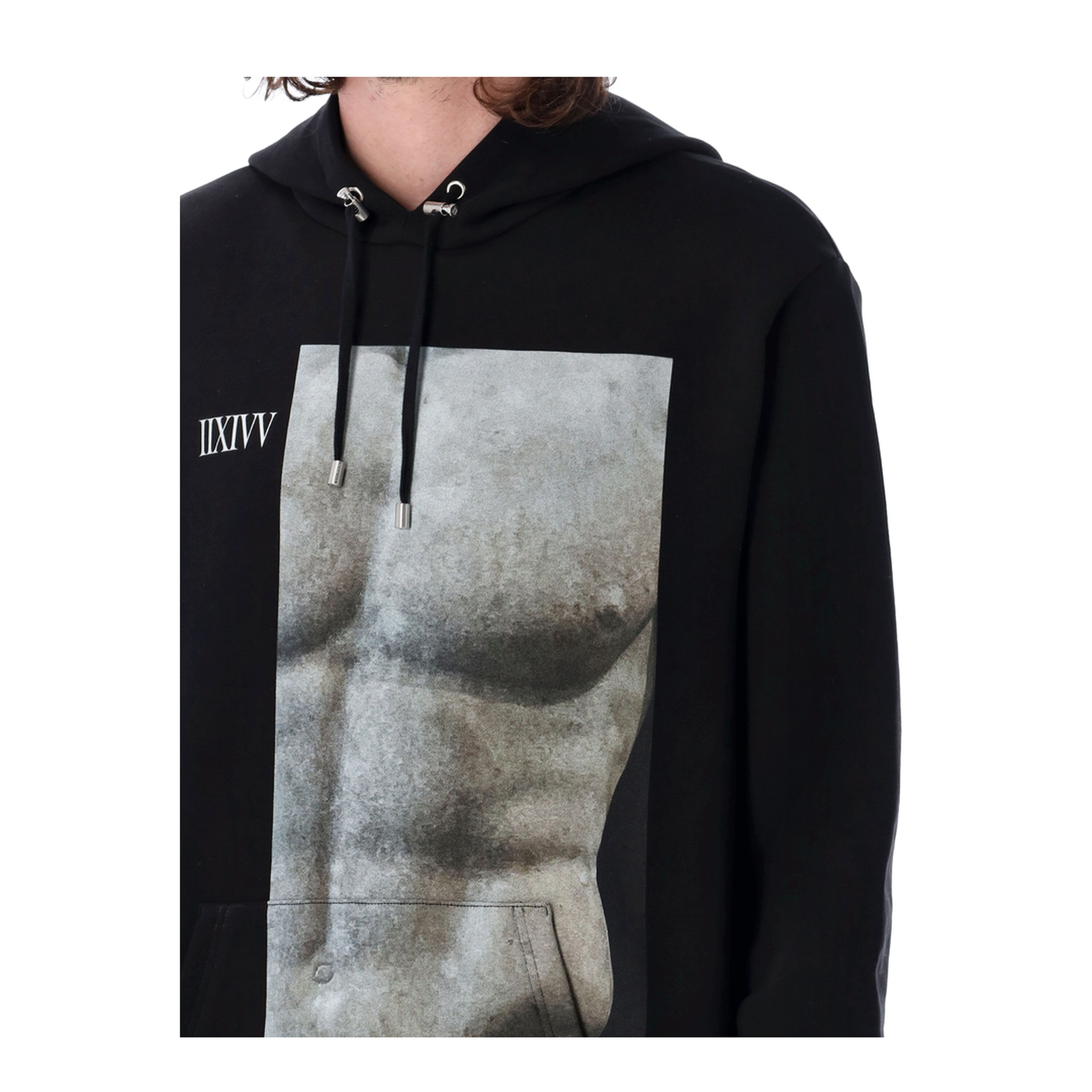 Printed Hoodie - Black