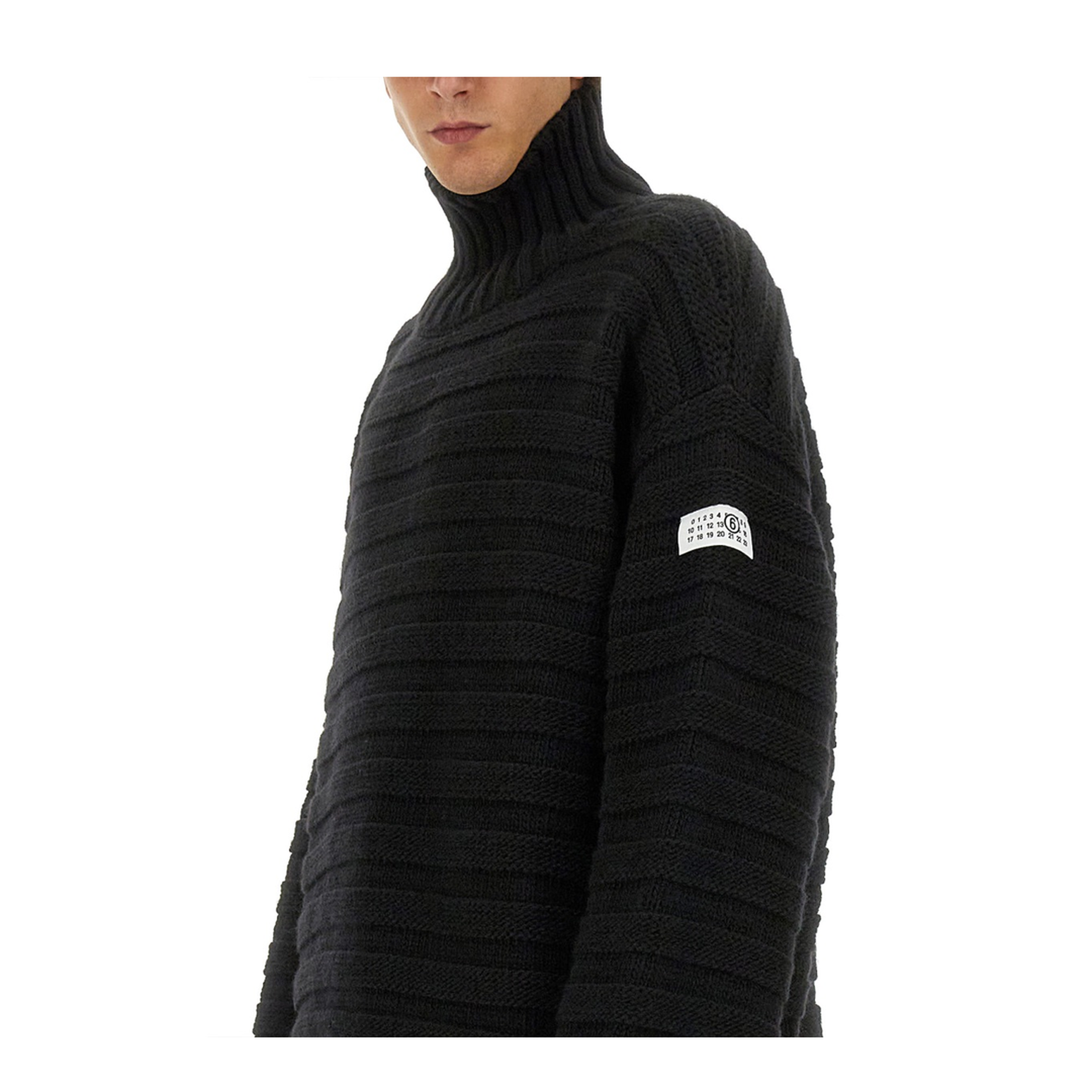 MAYFEYR - Mm6 Maison Margiela - High Neck Sweater - SH0HA0004M13040900