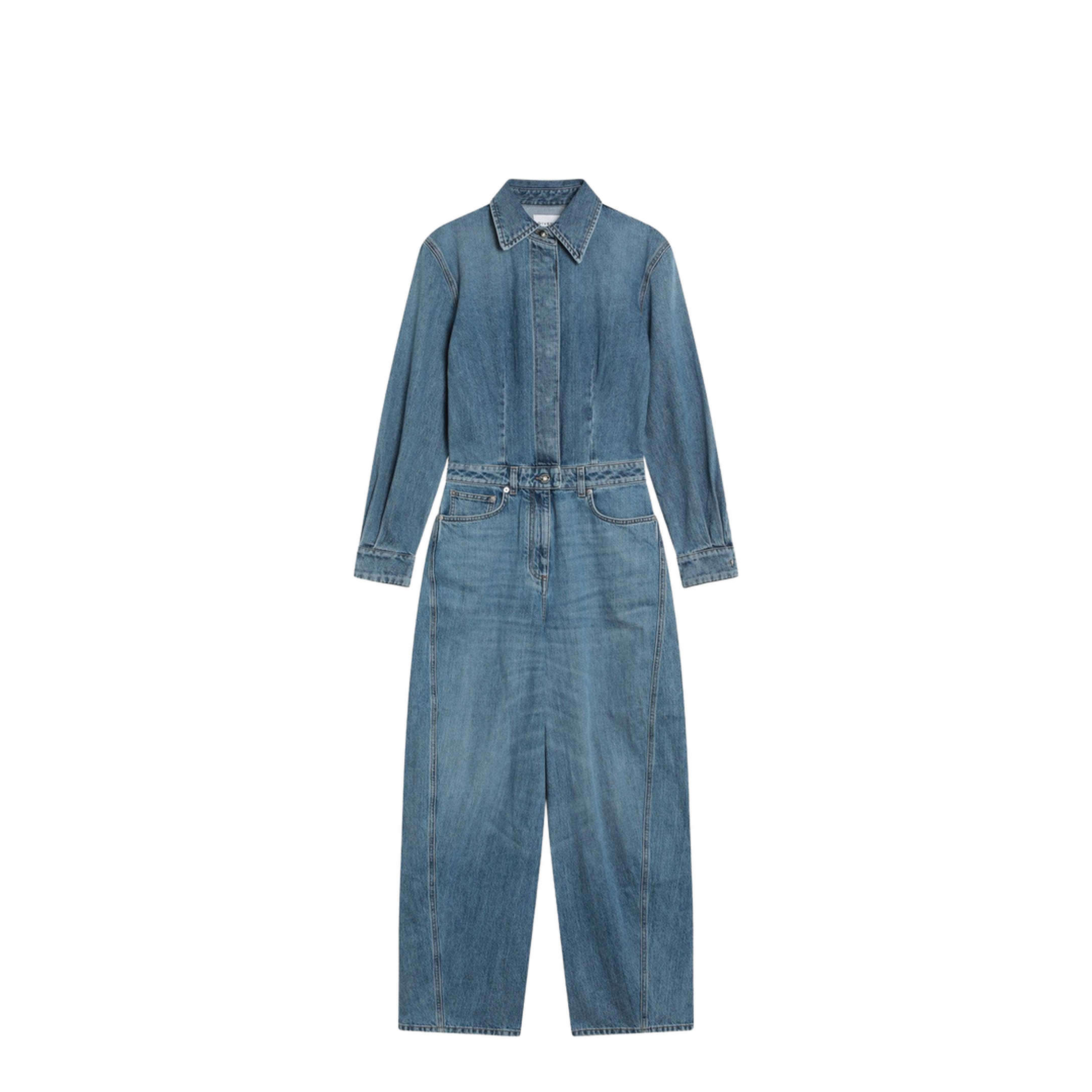 Denim Wide Jumpsuit