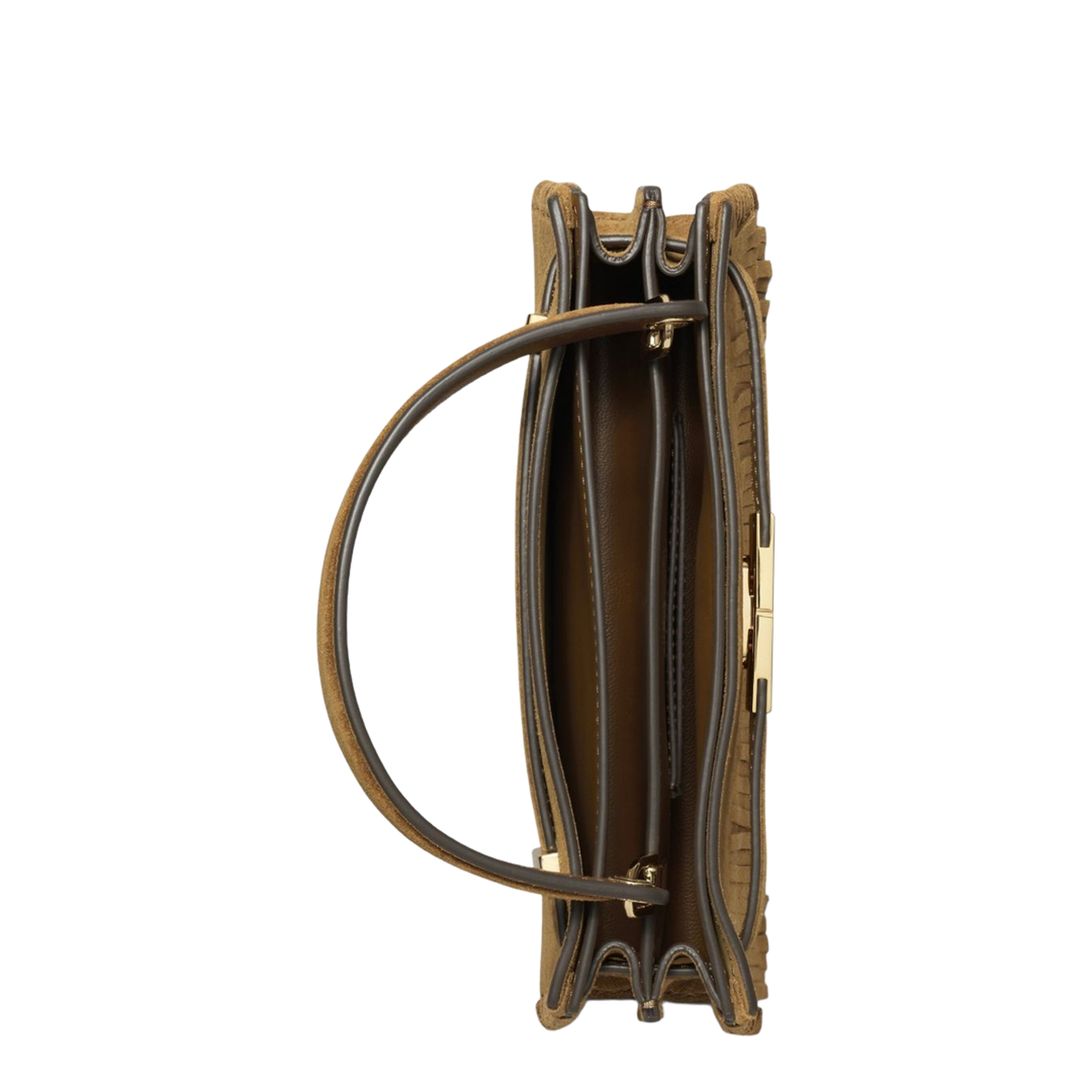 Lee Radziwill Mini Suede Fringe Top-Handle Bag - Wild Tabacco