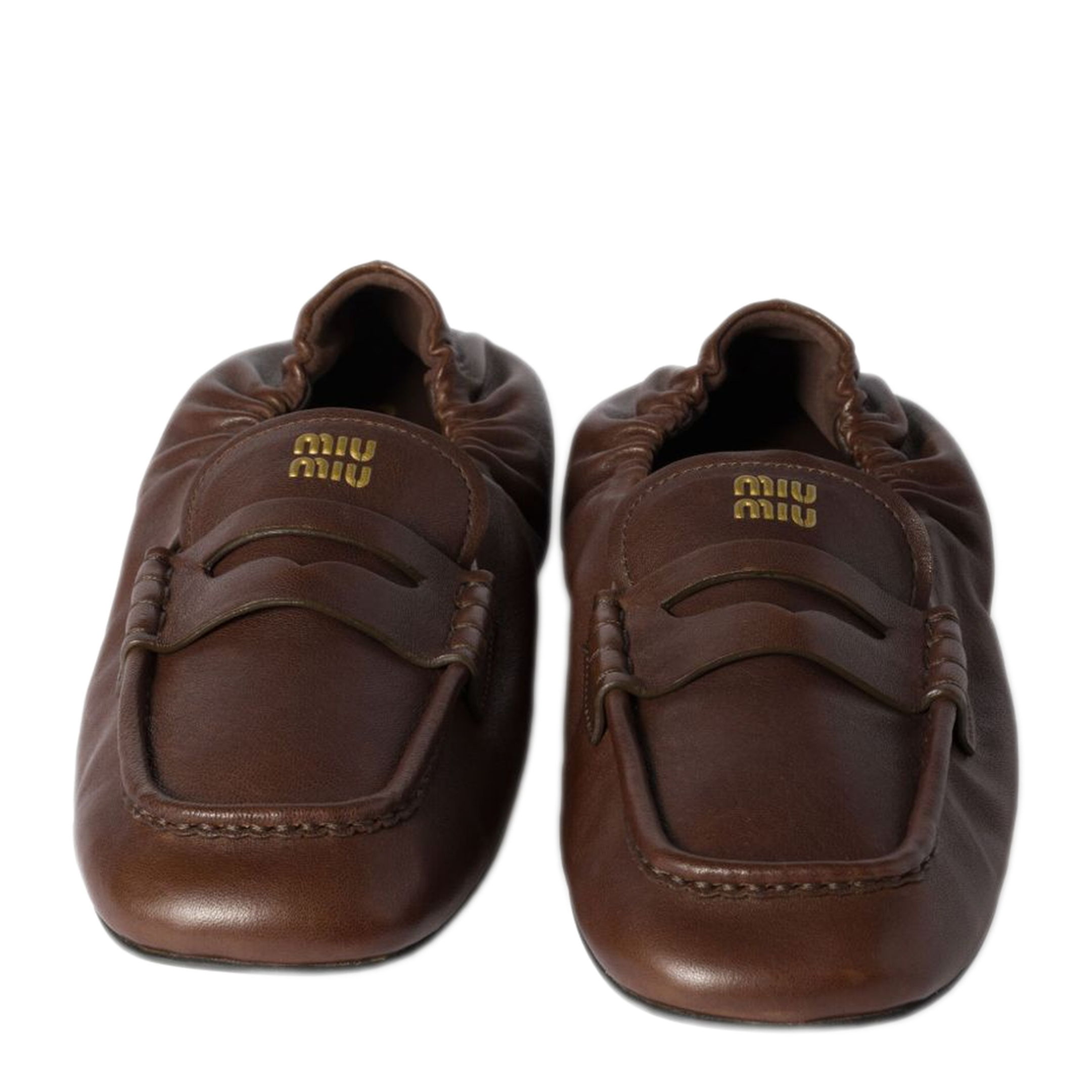 MAYFEYR - Miu Miu - Flat Shoes Brown - 5D341EEFXF0NBL