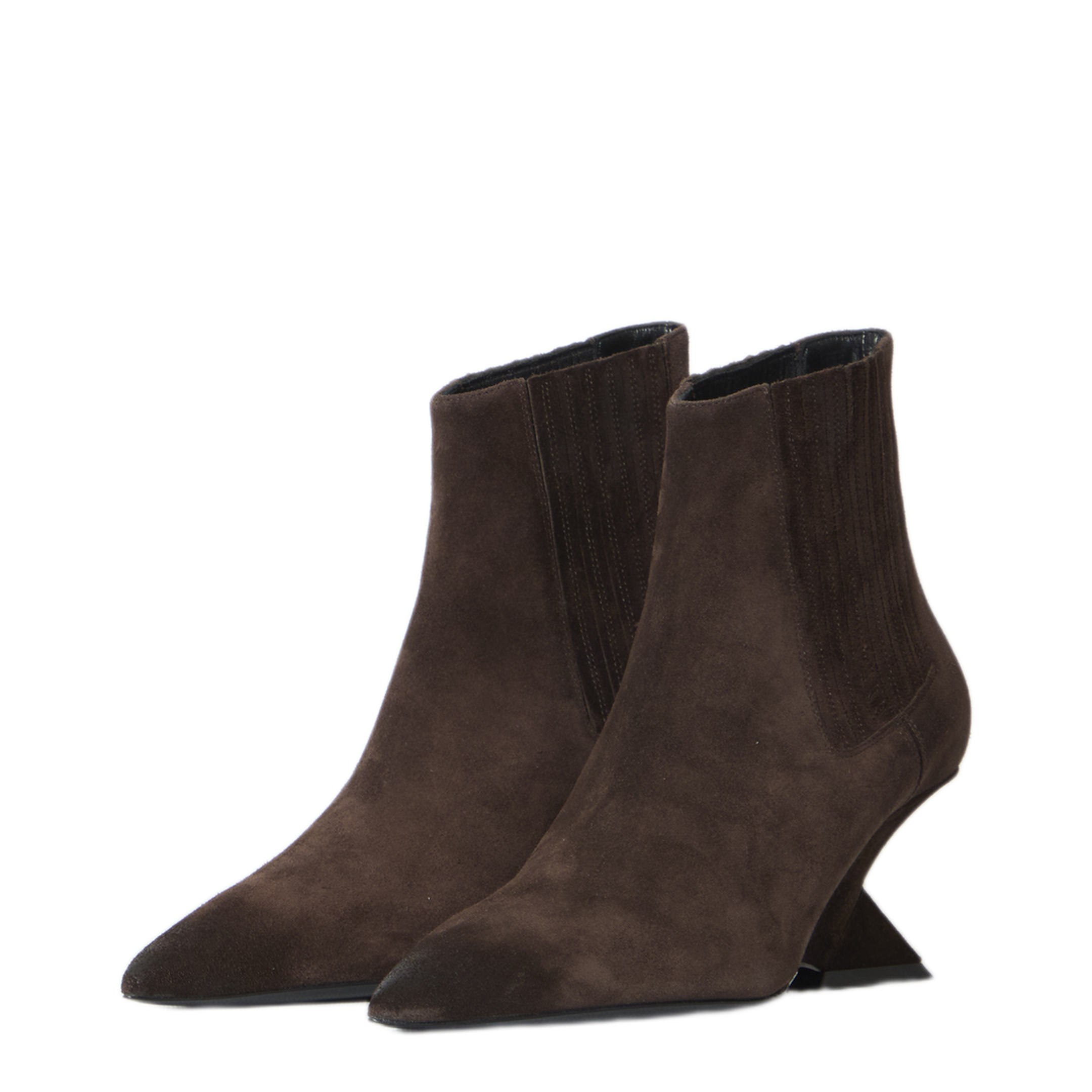 MAYFEYR - The Attico - Cheope Dark Brown Ankle Boots - 261WSH00921108AA204