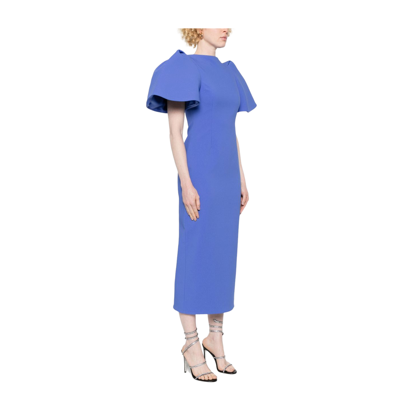 Cornflower Blue Midi Dress