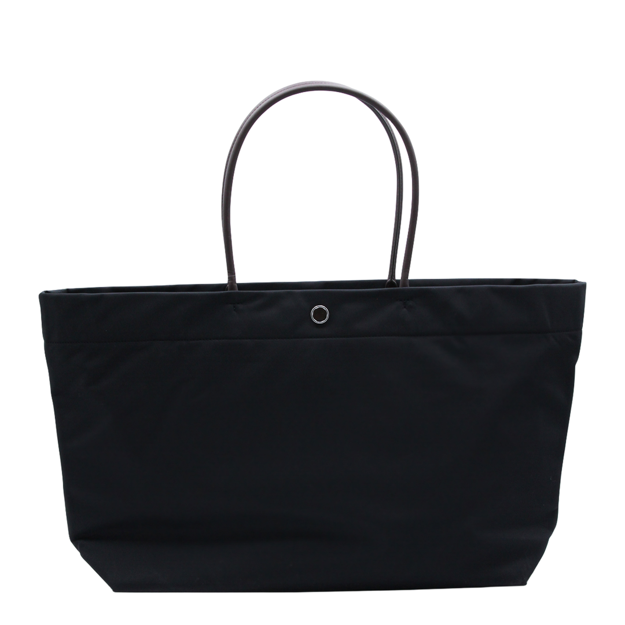 Ella Twist Nylon Shoulder Bag With Maxi Front Logo Patch
