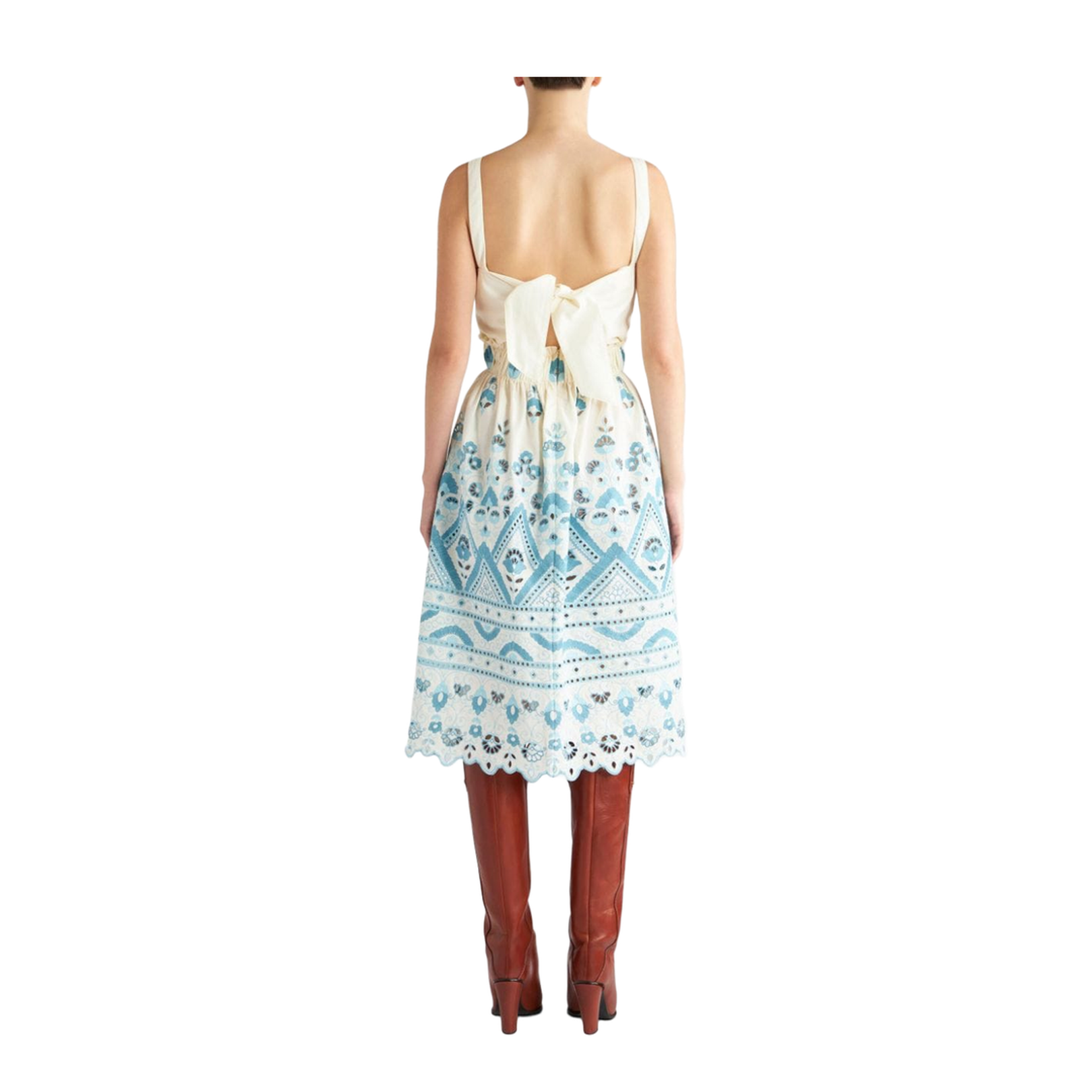 Cotton Blend Short Dress