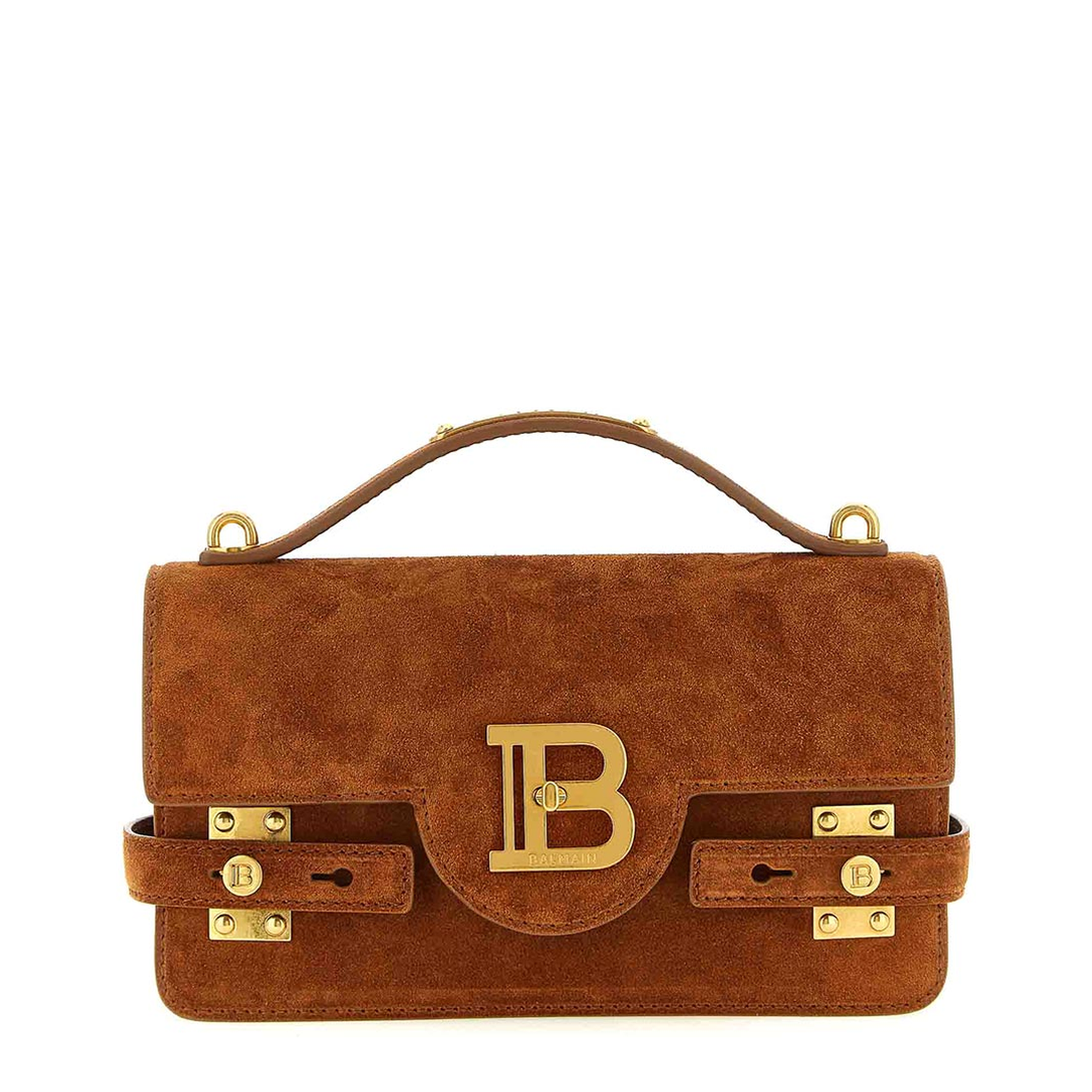B-Buzz Shoulder 24 Suede Bag - Brown