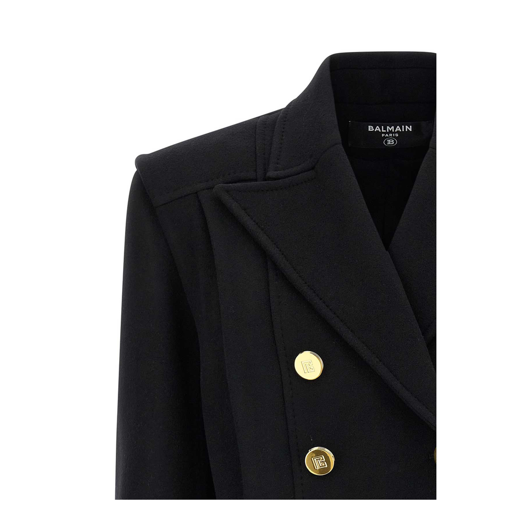 Double-breasted Coat Black