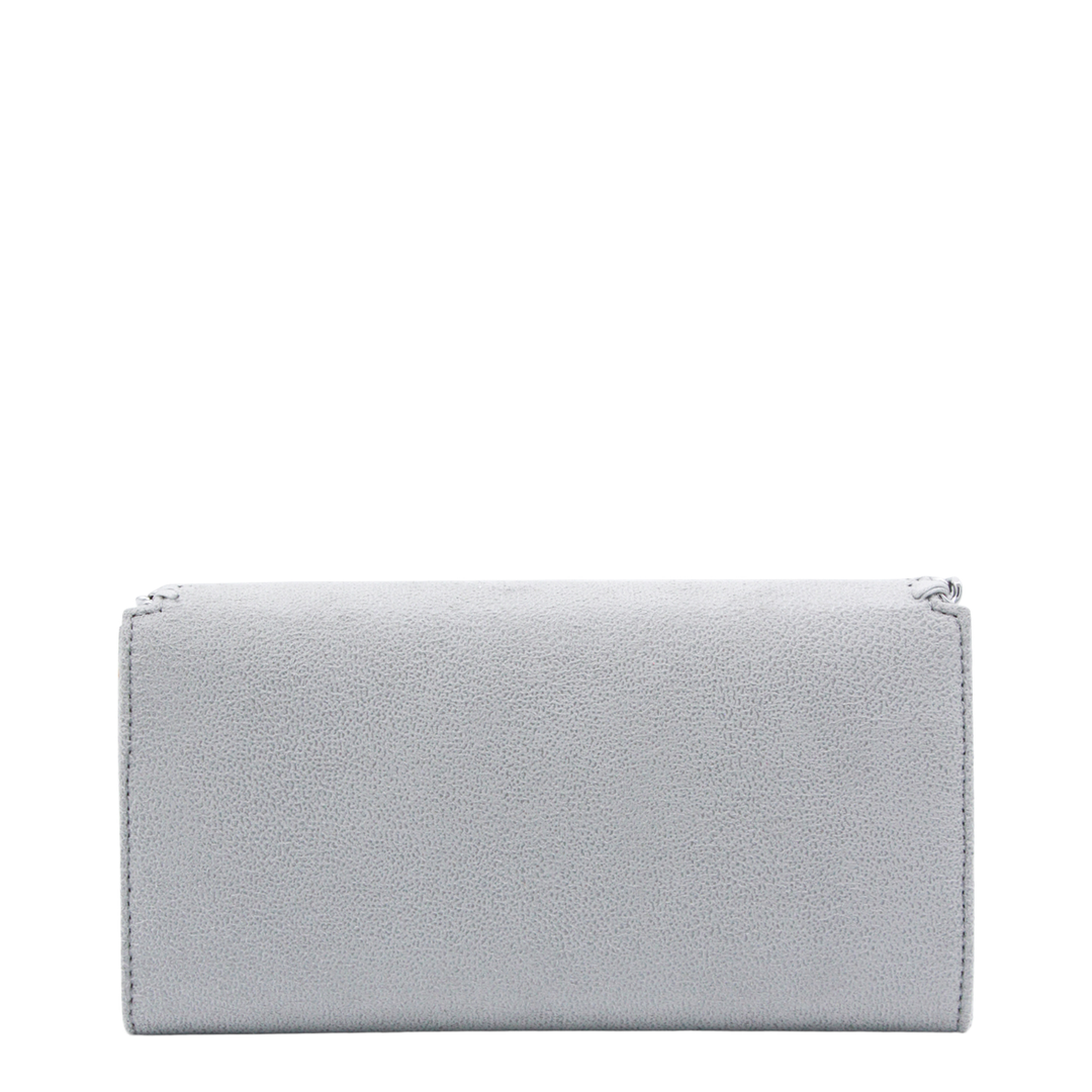 Falabella Continental Wallet With Chain - Light Grey