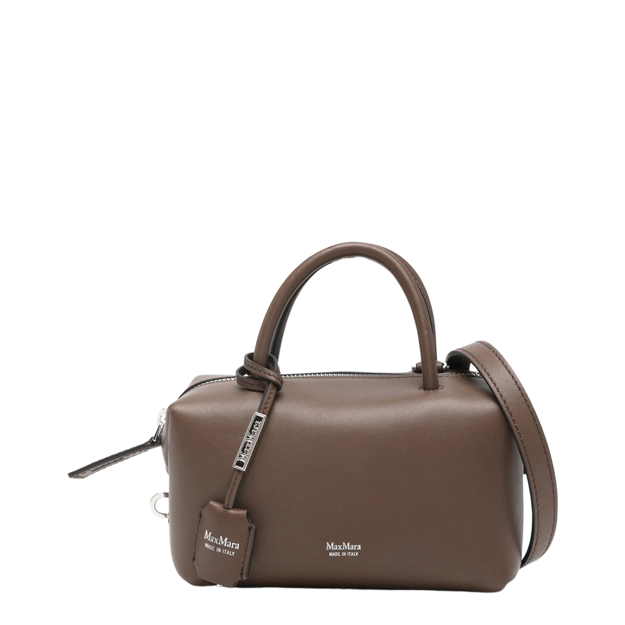 Leather Handbag - Brown