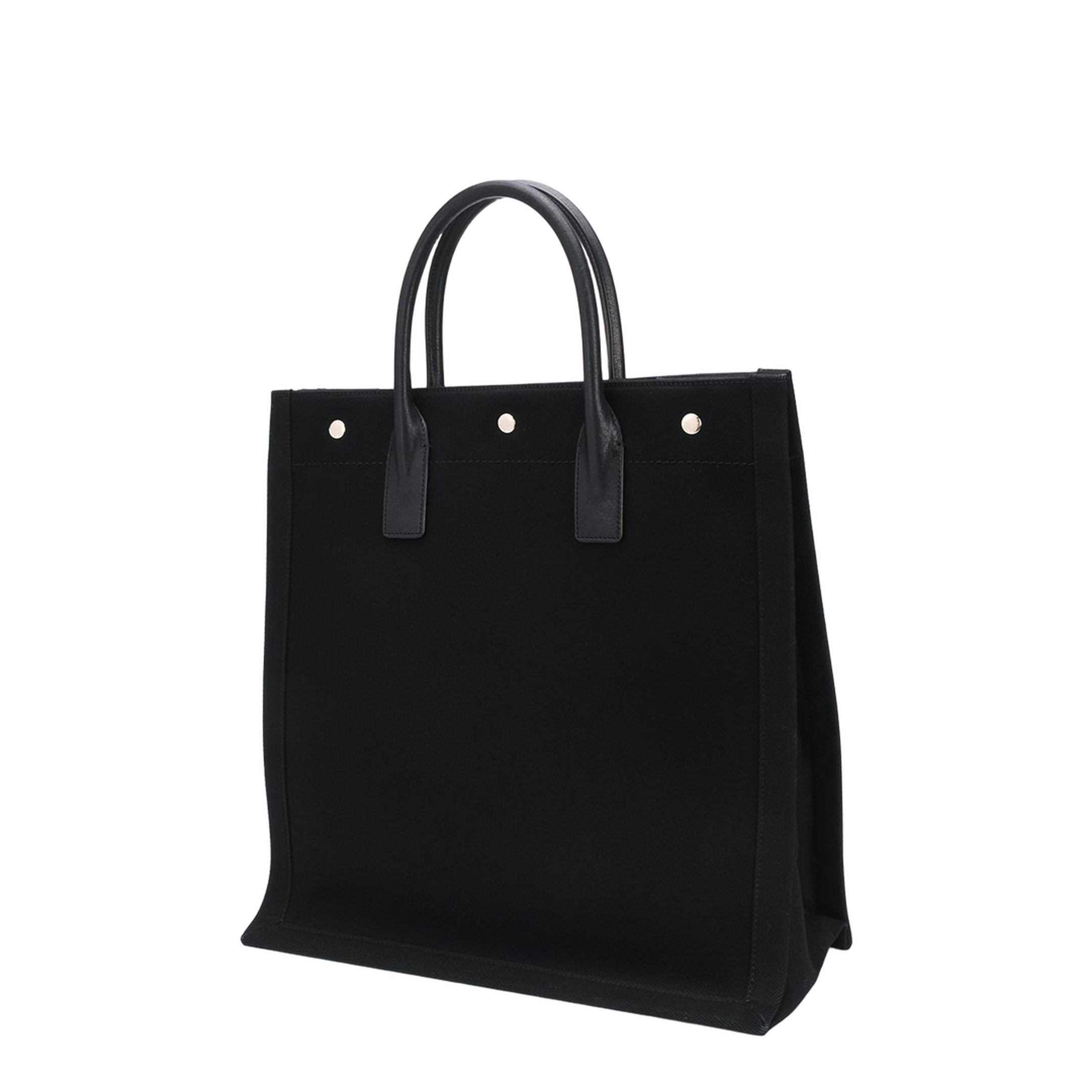 Rive Gauche North/South Tote Bag In Printed Canvas And Leather