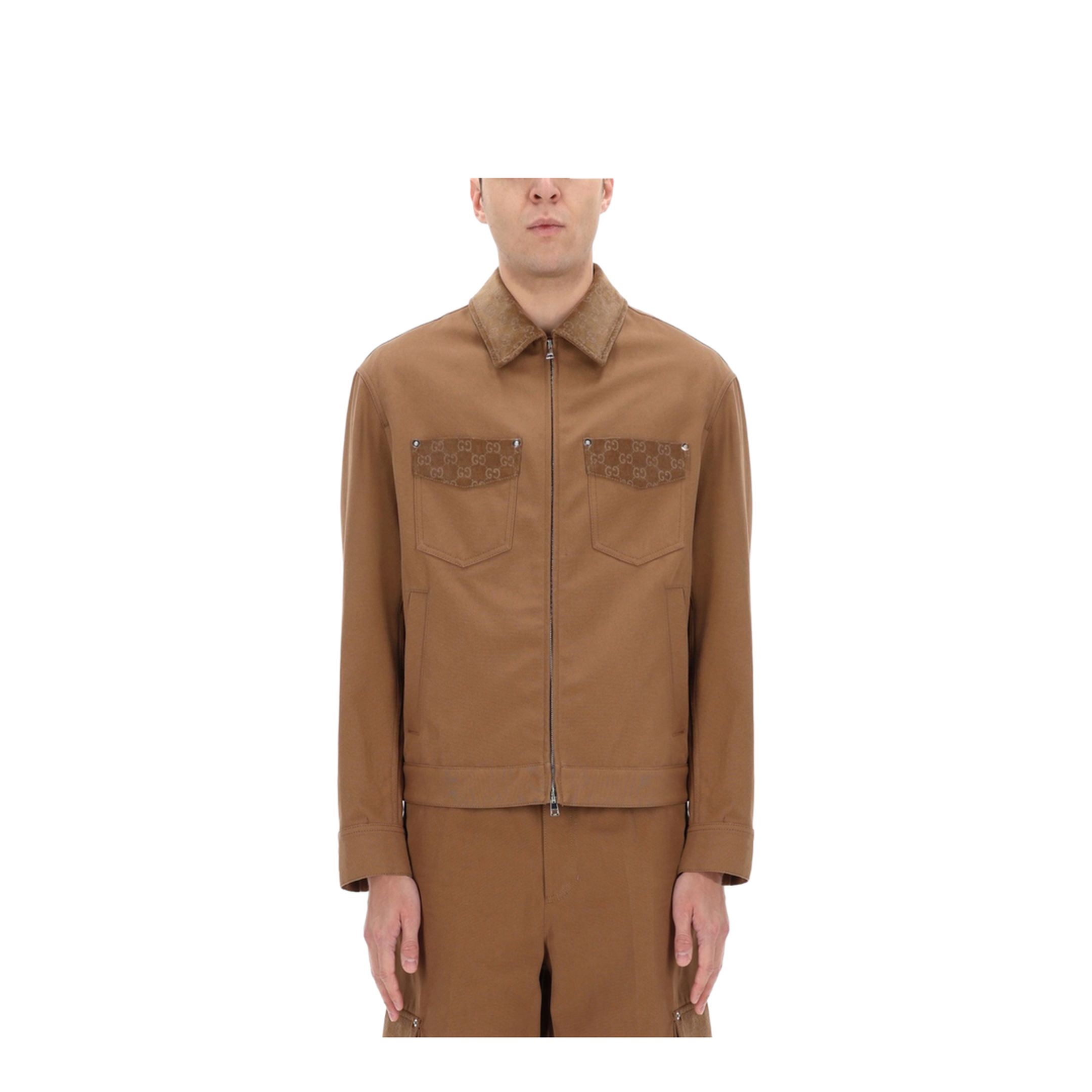 Jacket with Zipper and Collar