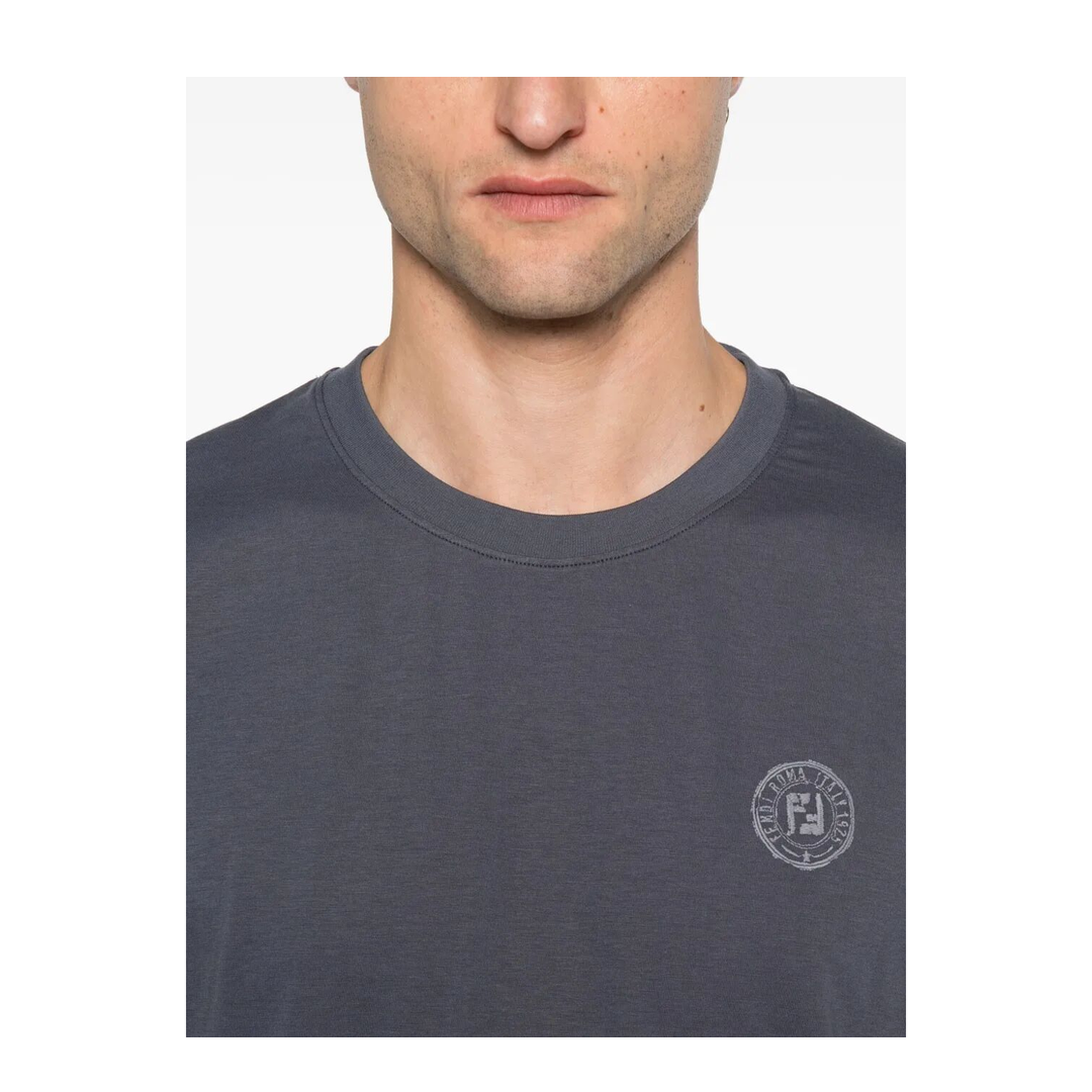 MAYFEYR - Fendi - Postcards Logo Print Cotton T-Shirt - FY1319AV0H