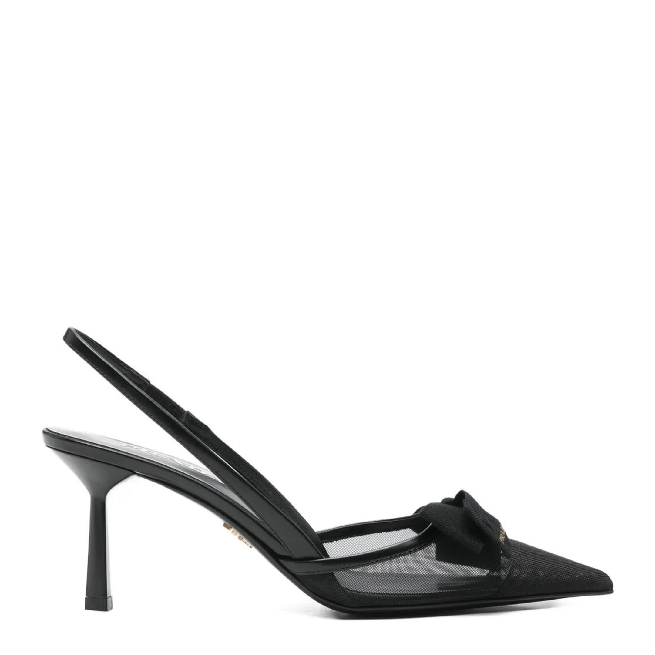MAYFEYR - Prada - Bow Detail Mesh Slingback Pumps - 1I308OF07577T
