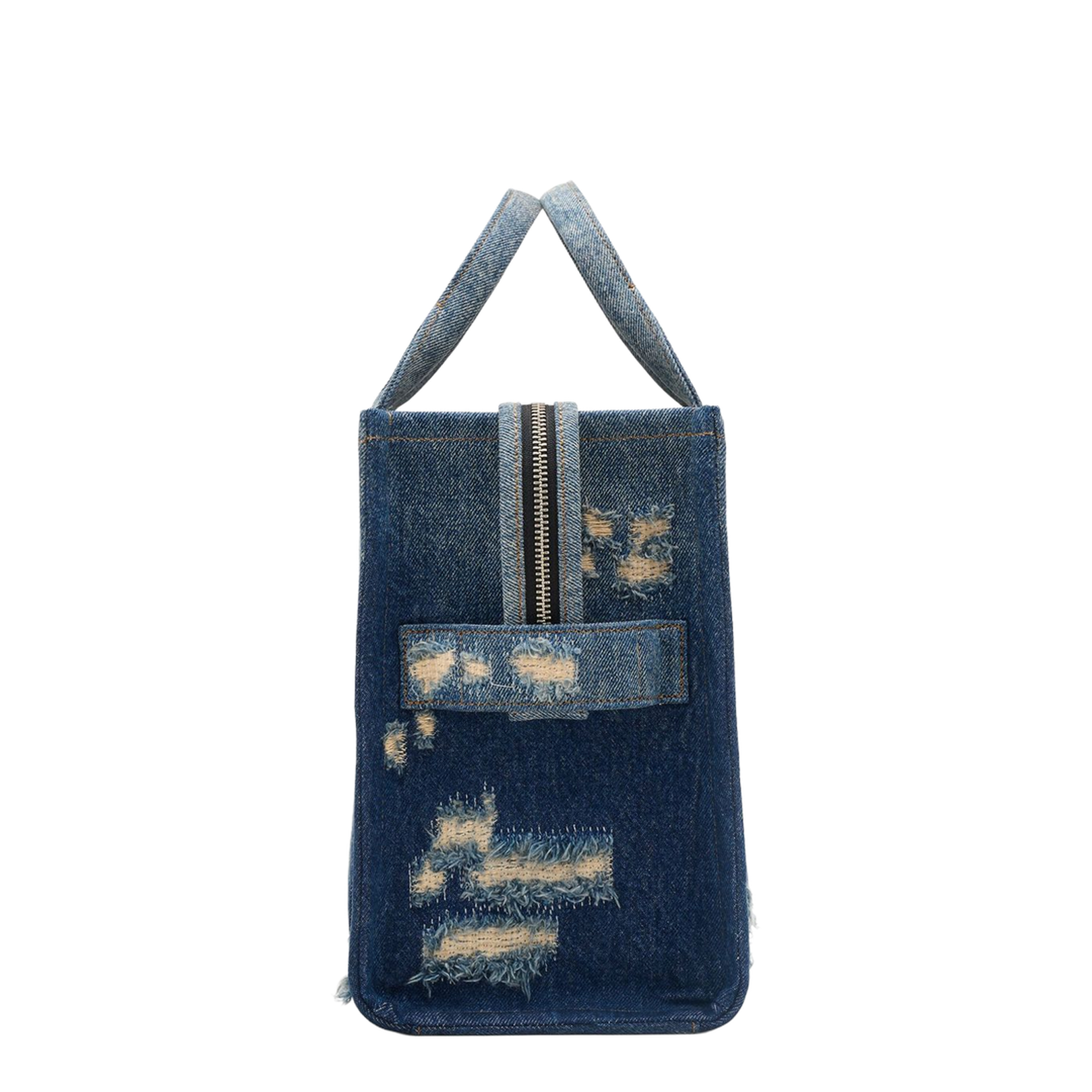 Rip And Repair Denim Medium Tote Bag